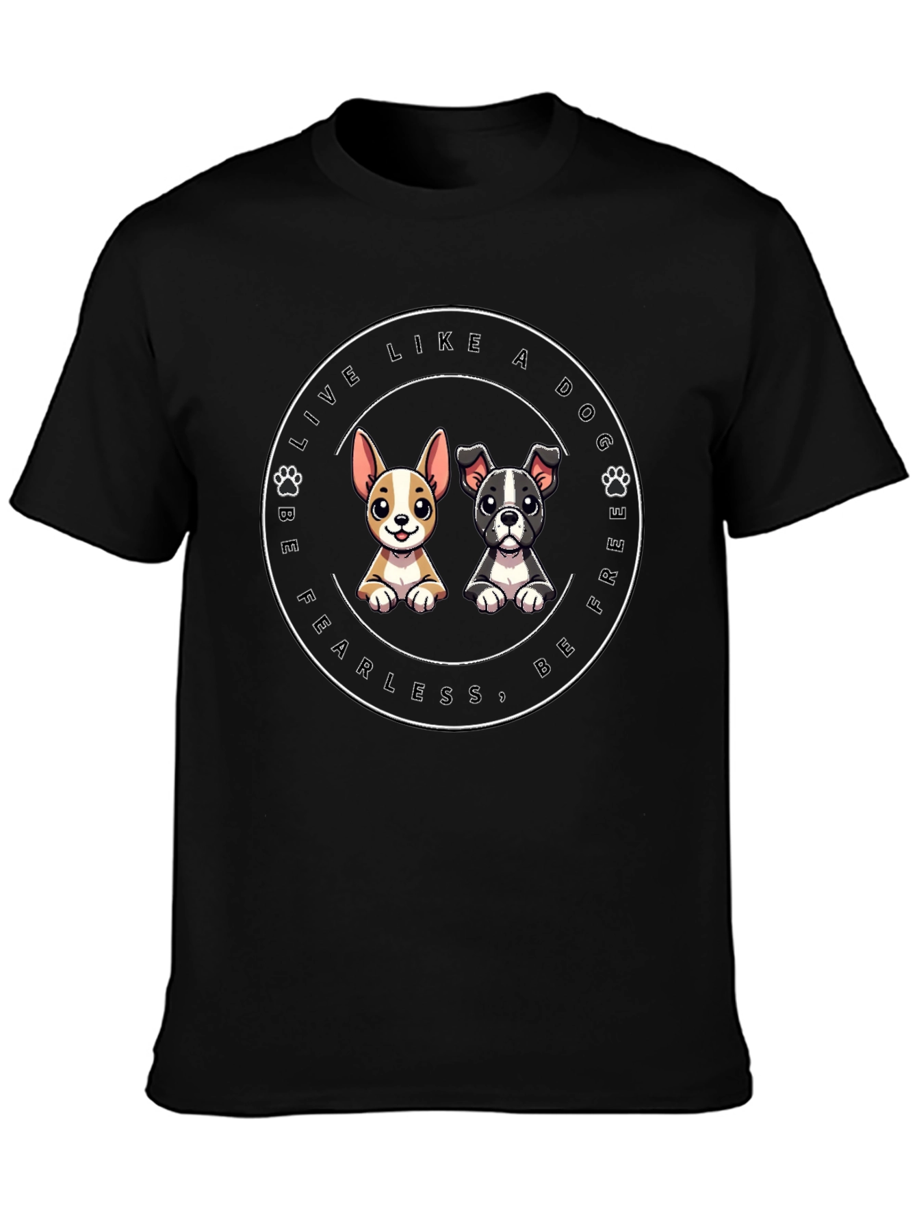 Dog Lover Graphic Tee - Be Free & Fearless!