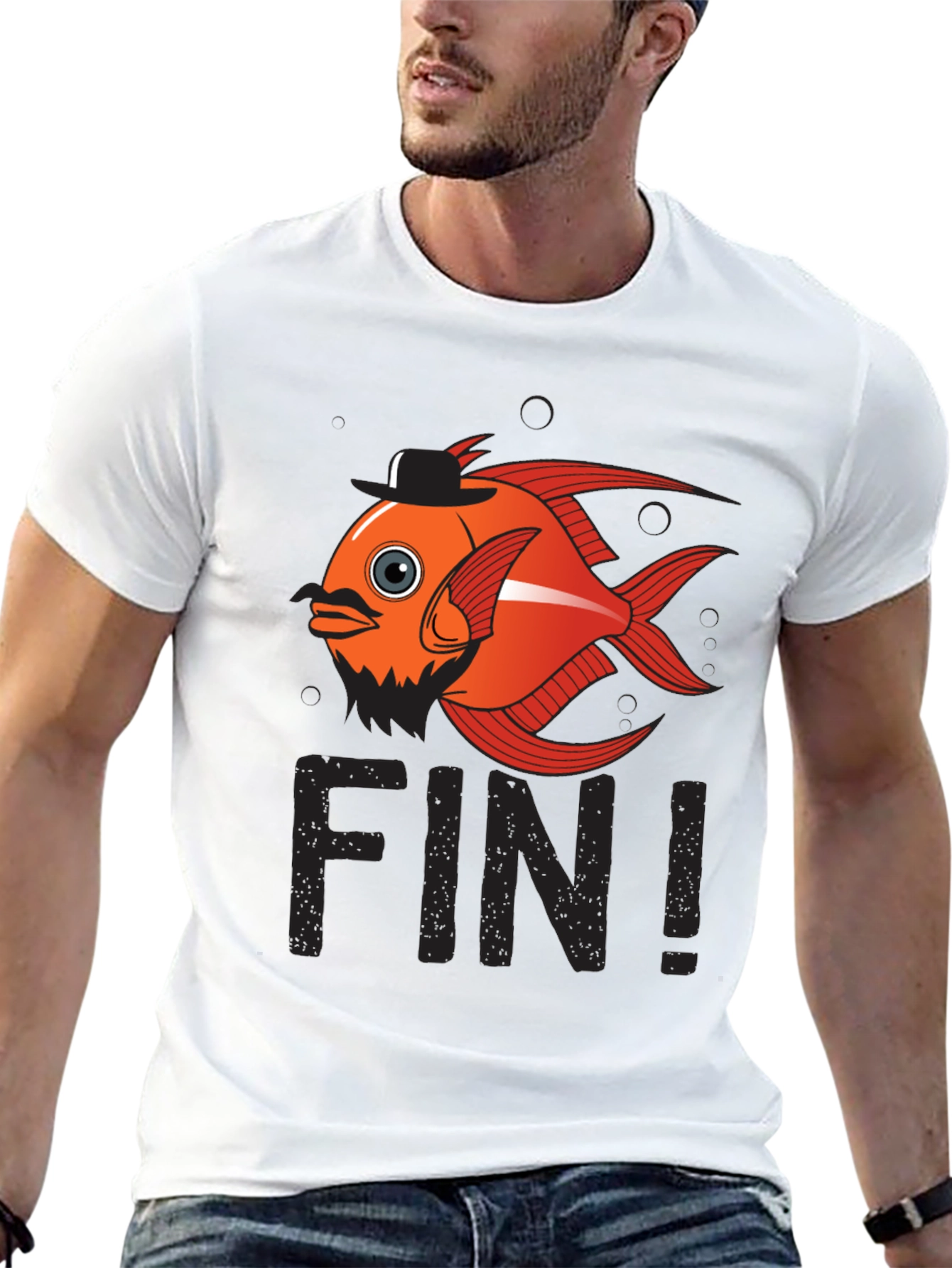 Funny Fish Pun T-Shirt - Fin!
