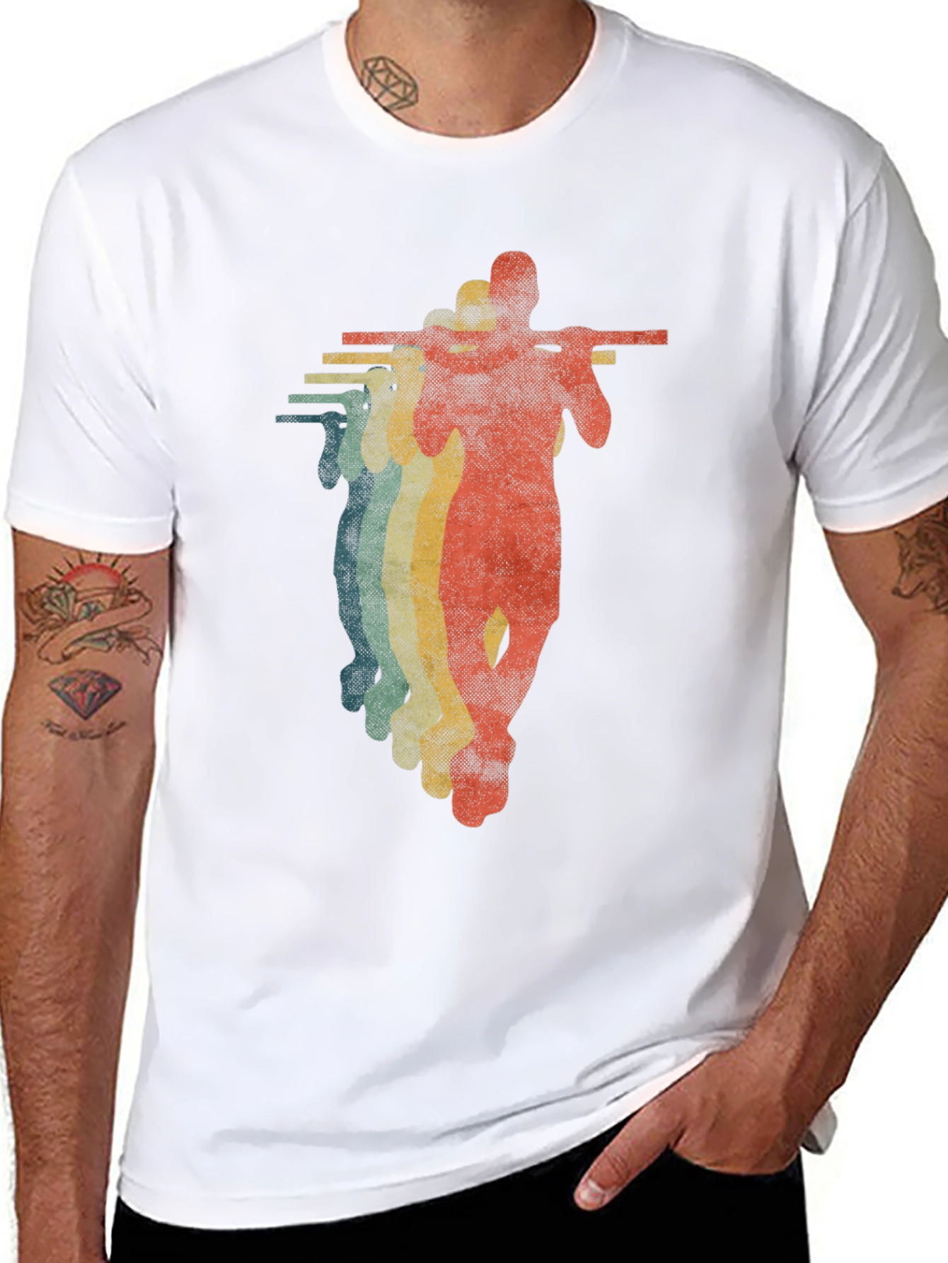 Retro Weightlifter Graphic Tee