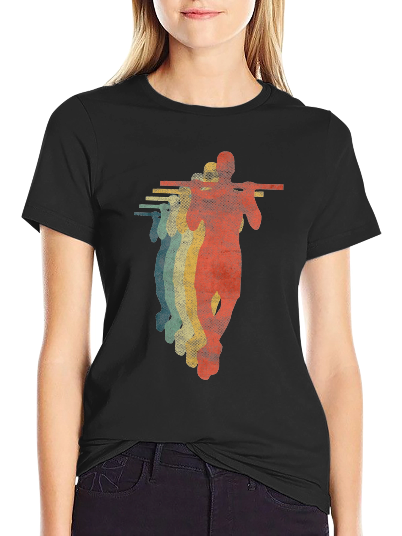 Retro Weightlifter Graphic Tee