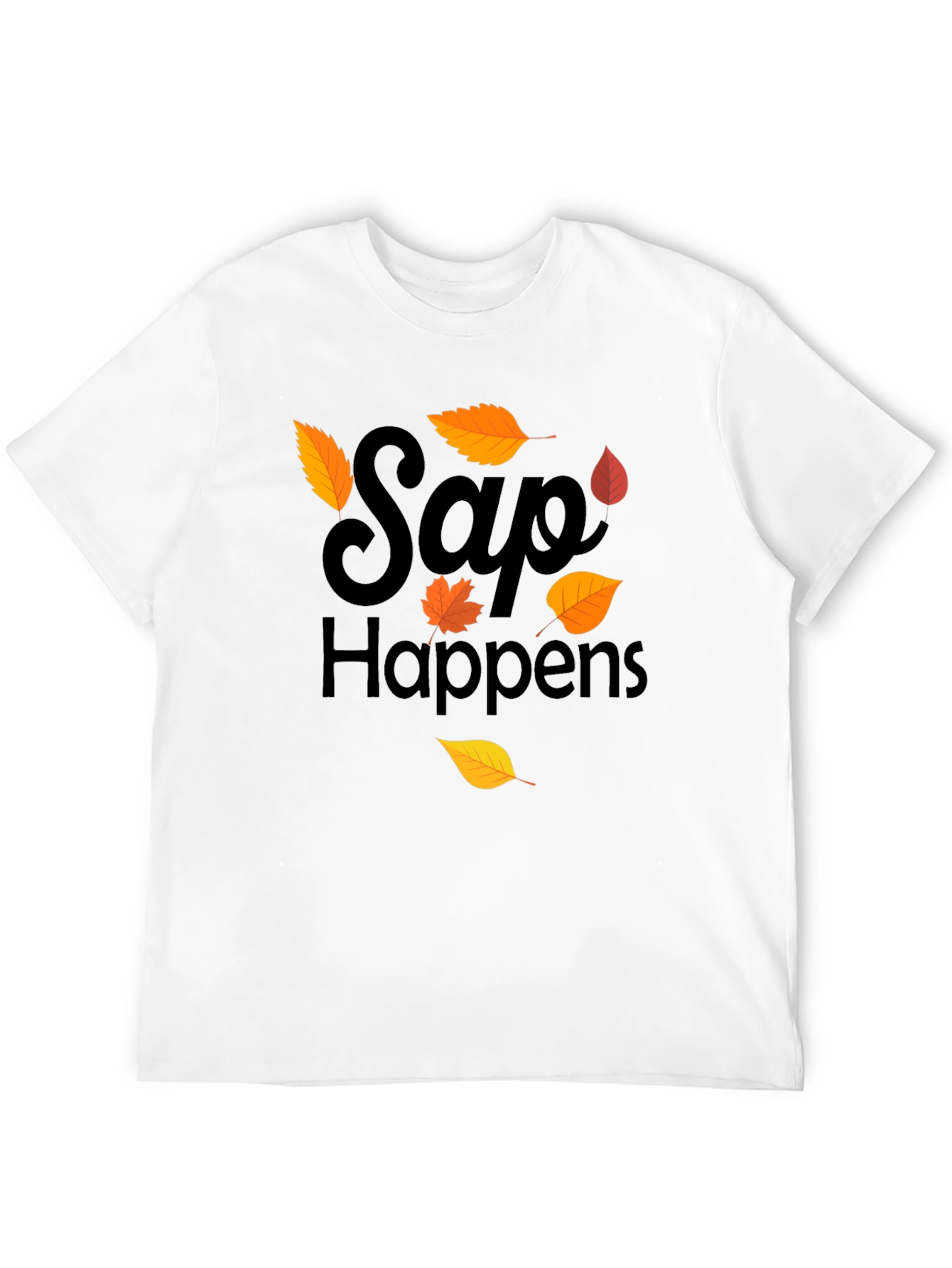 Sap Happens T-Shirt - Autumn Leaf Design