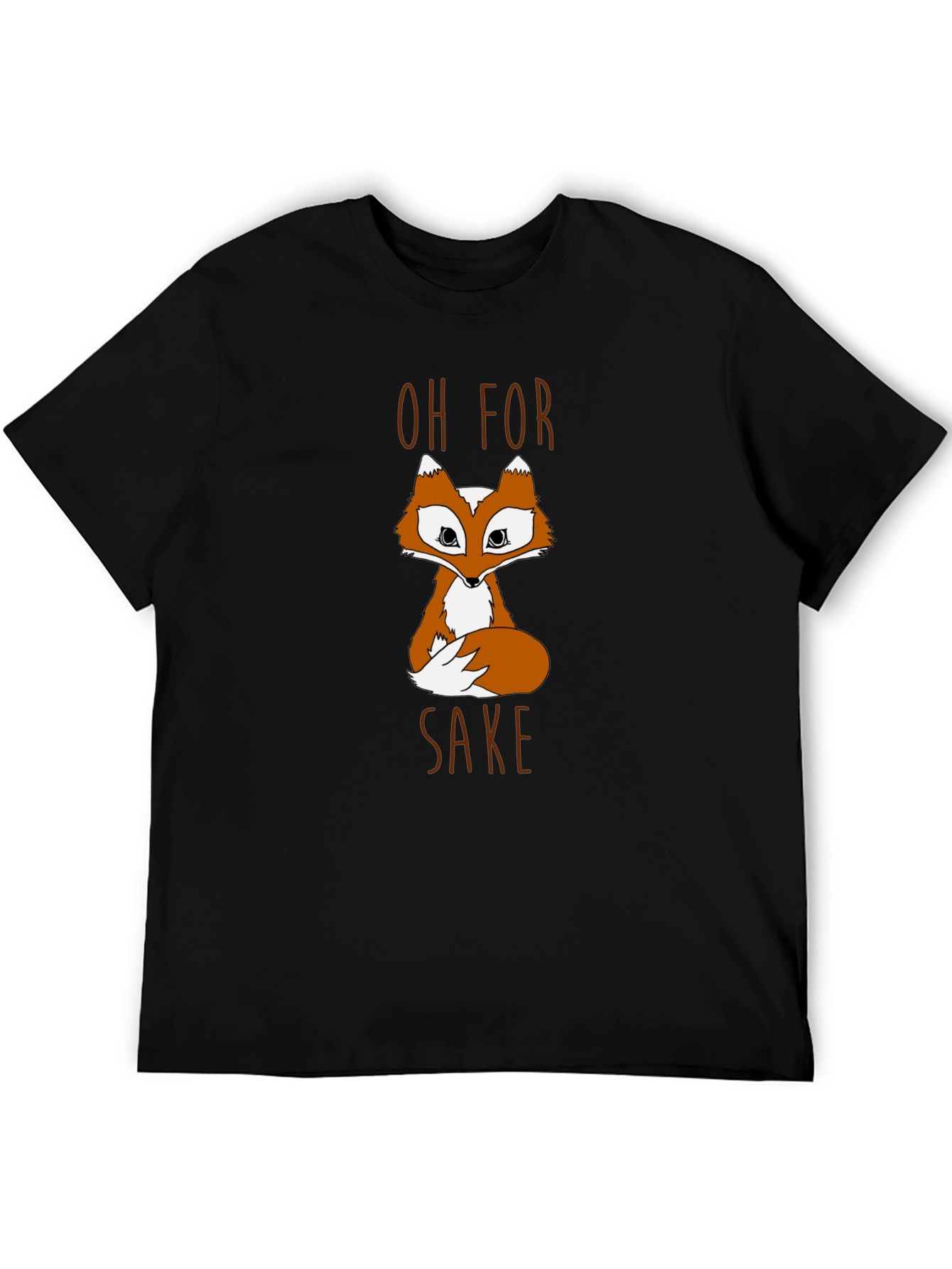 Oh For Fox Sake Graphic T-Shirt - Black