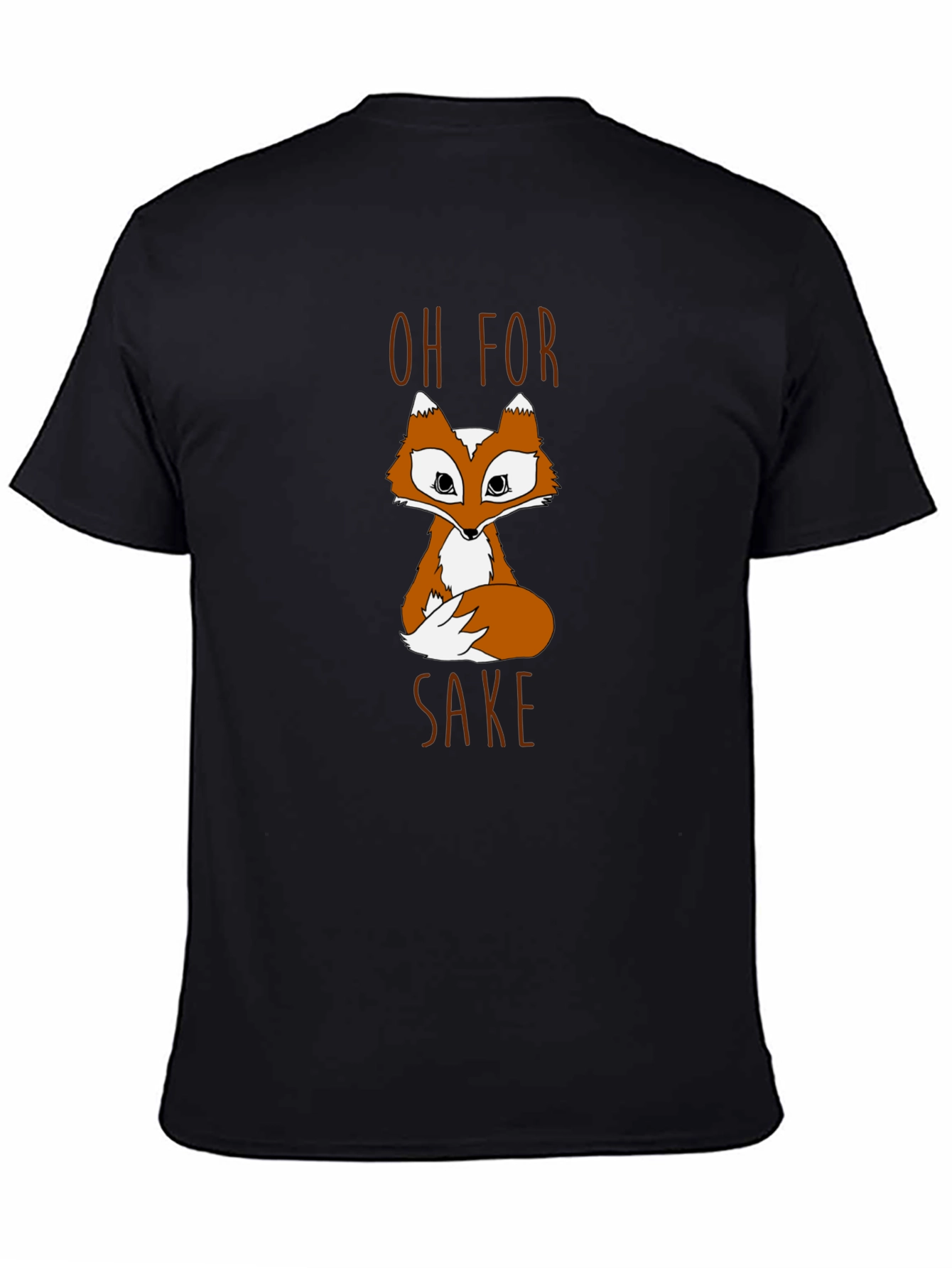 Oh For Fox Sake Graphic T-Shirt - Black