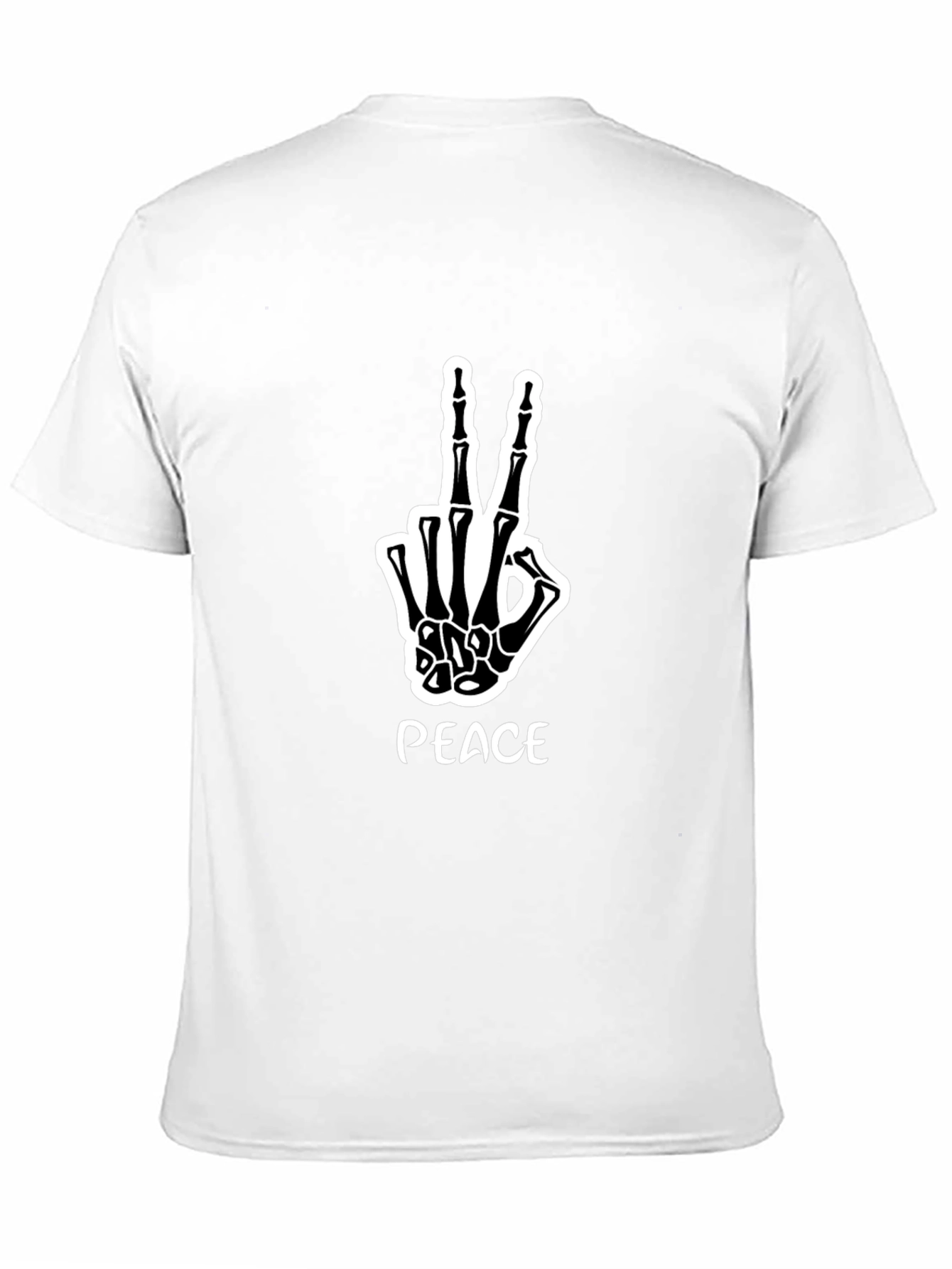 Peace Skeleton Hand Graphic Tee