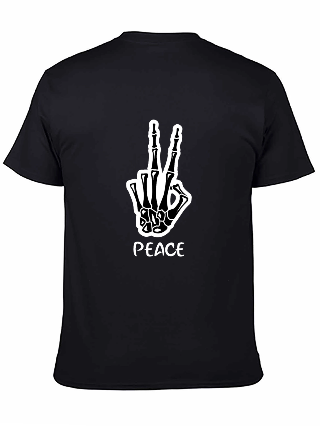 Peace Skeleton Hand Graphic Tee