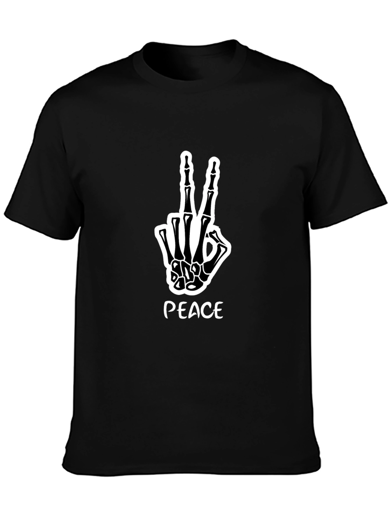 Peace Skeleton Hand Graphic Tee