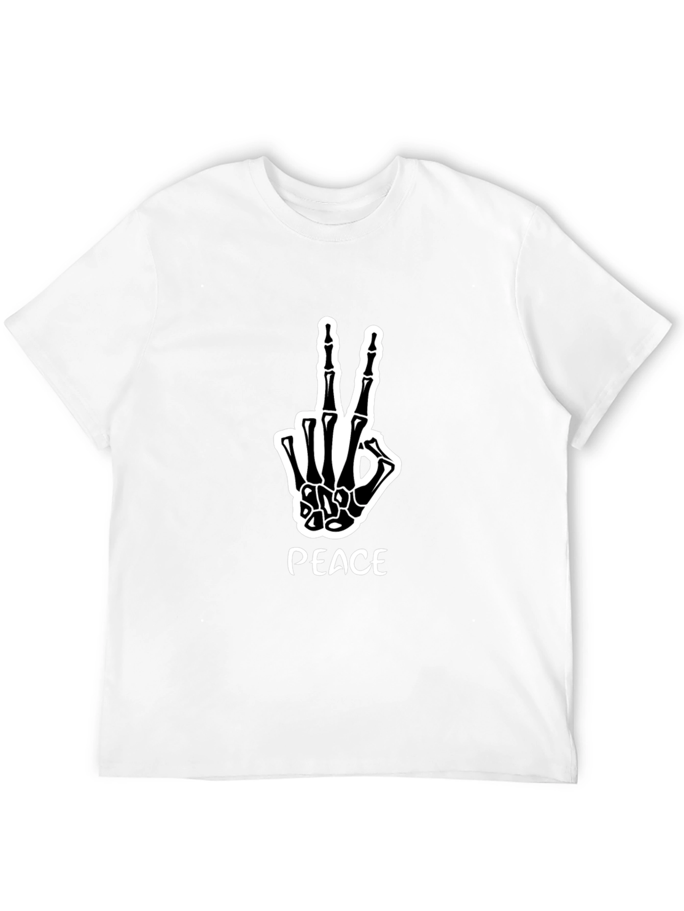 Peace Skeleton Hand Graphic Tee