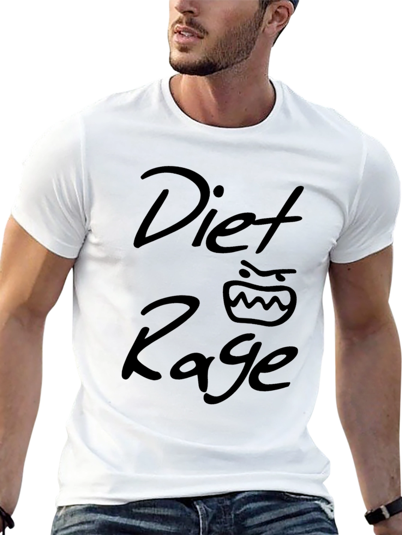 Diet Rage Graphic T-Shirt - Mens Black Tee