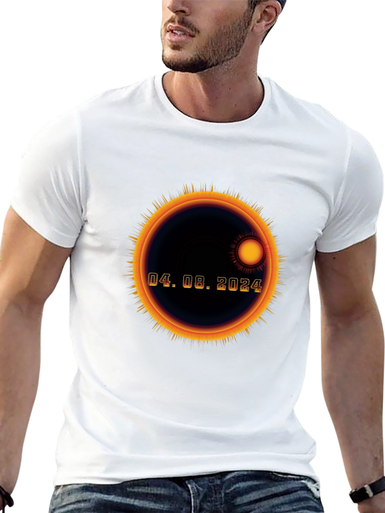 Eclipse 04.08.2024 Black T-Shirt
