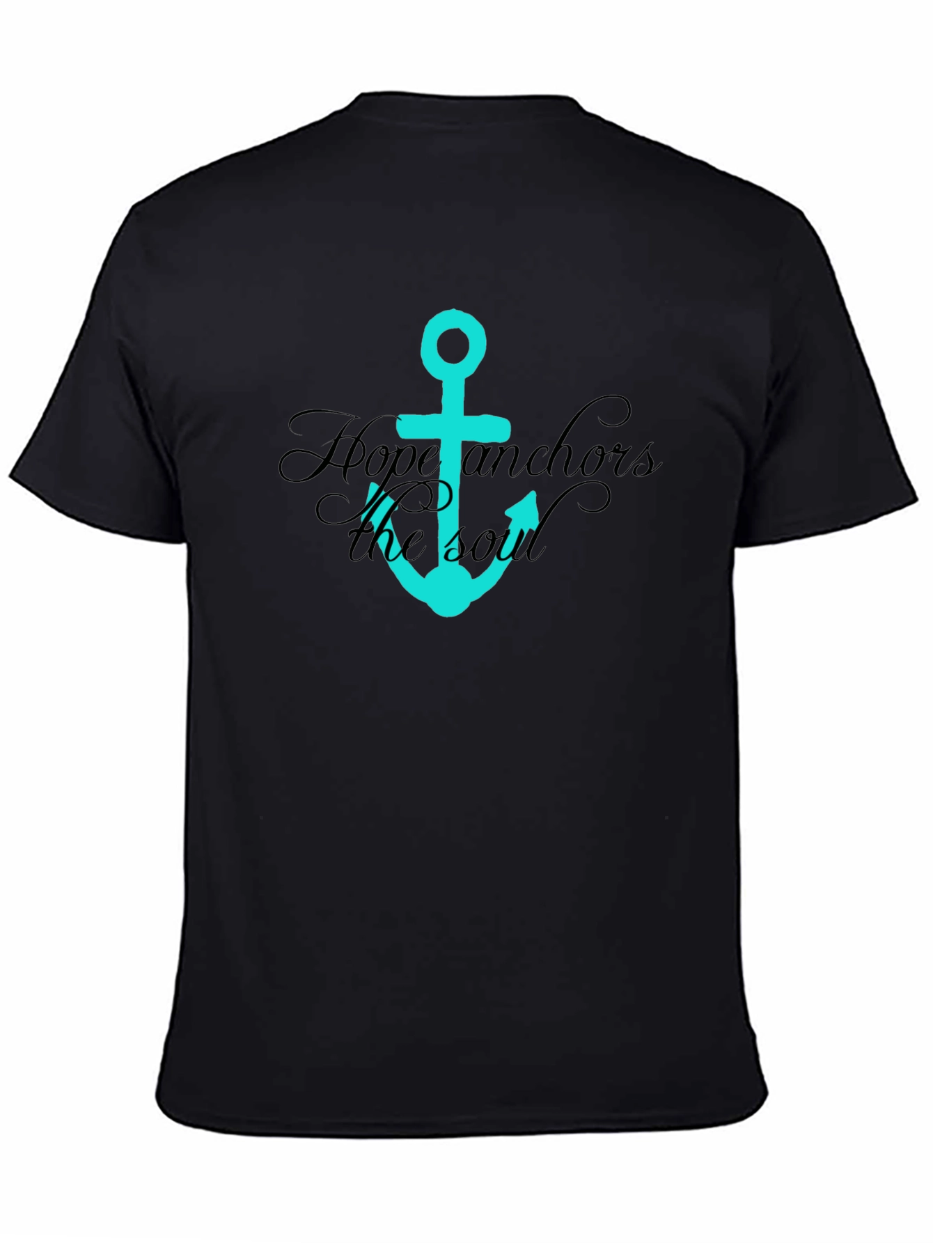 Hope Anchors the Soul Graphic Tee - Black