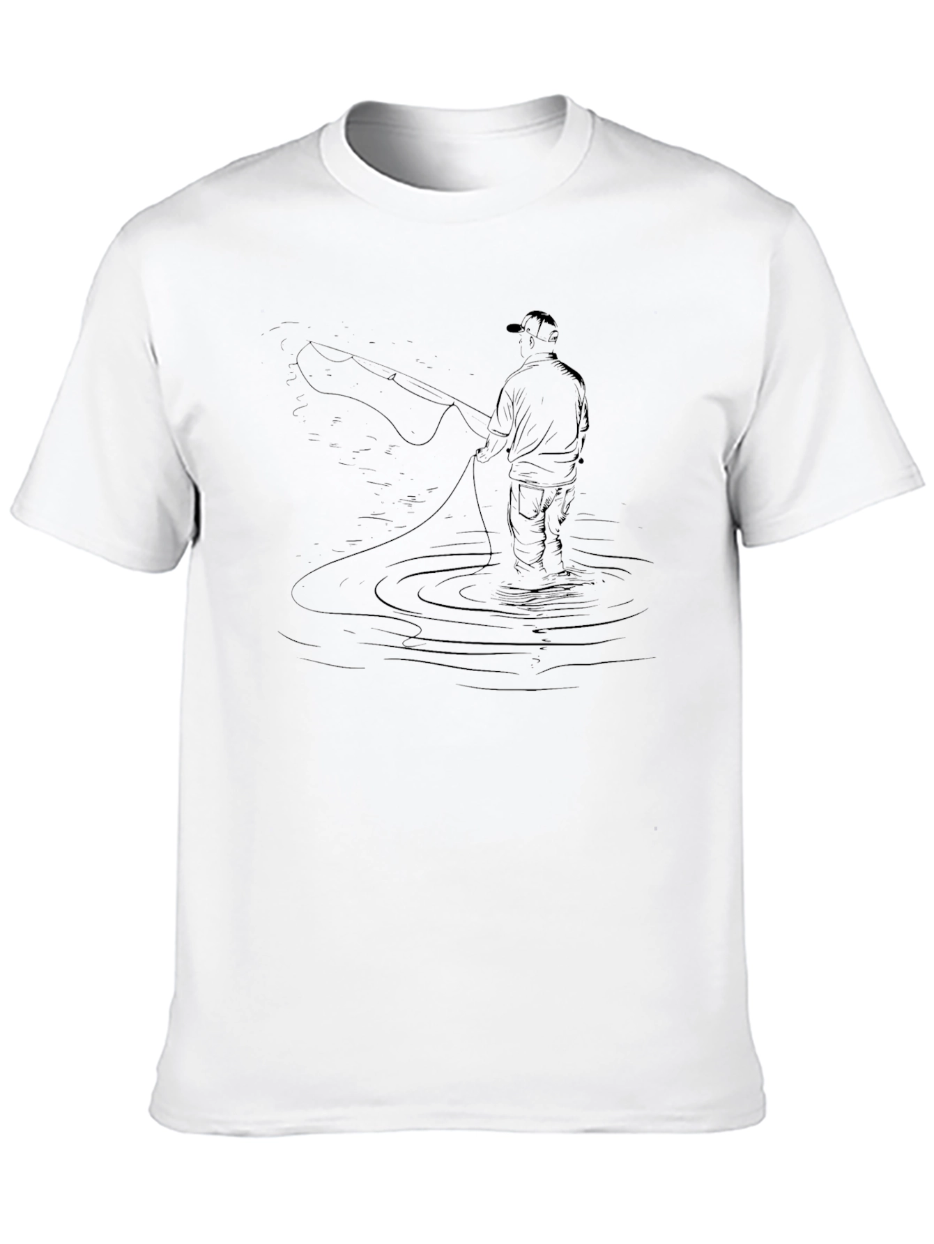 Fisherman Graphic T-Shirt - Perfect for Anglers