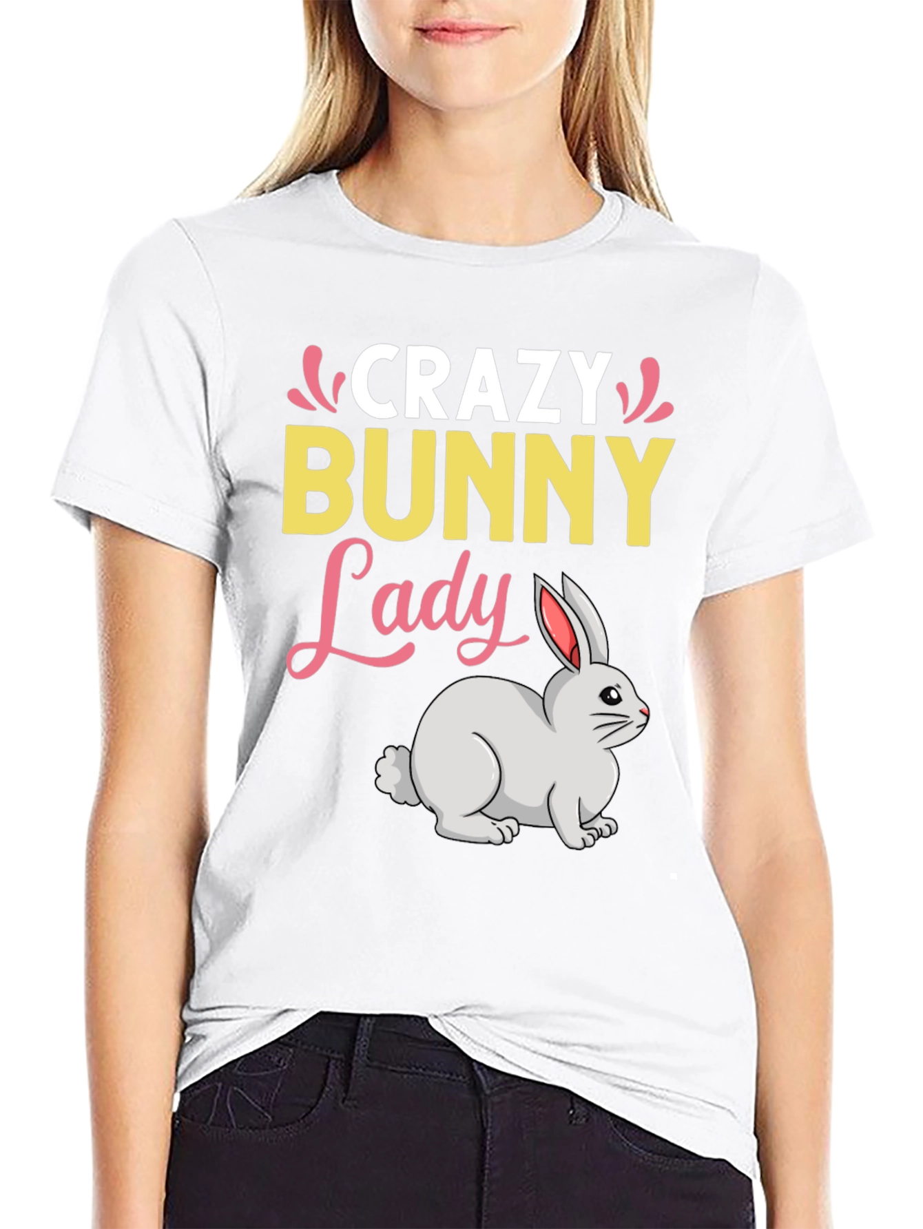 Crazy Bunny Lady T-Shirt