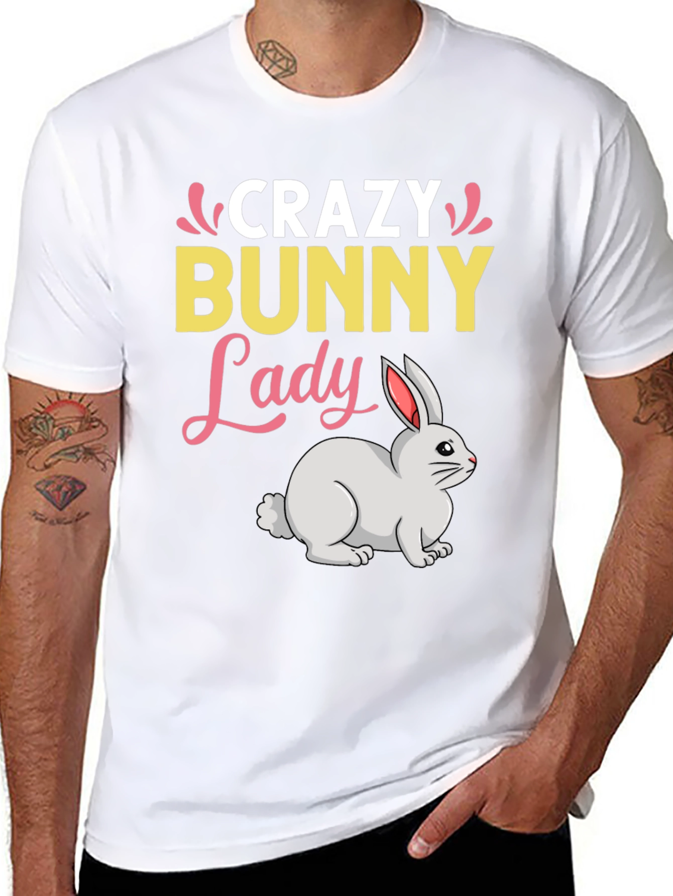 Crazy Bunny Lady T-Shirt