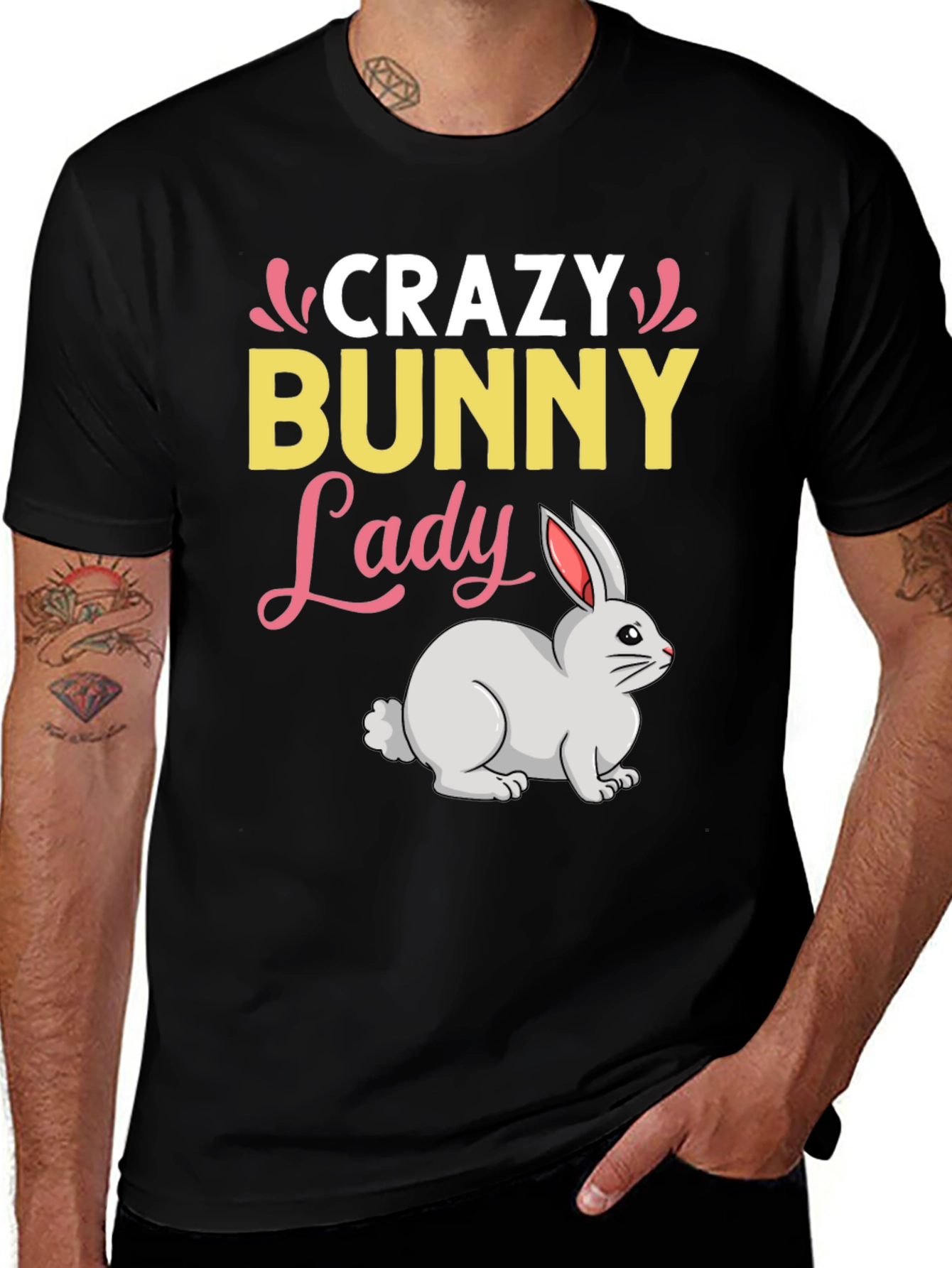 Crazy Bunny Lady T-Shirt