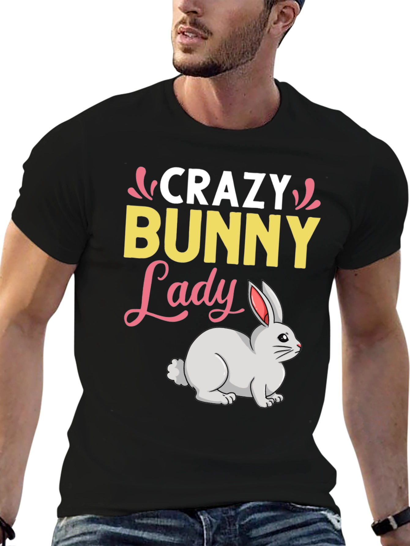 Crazy Bunny Lady T-Shirt