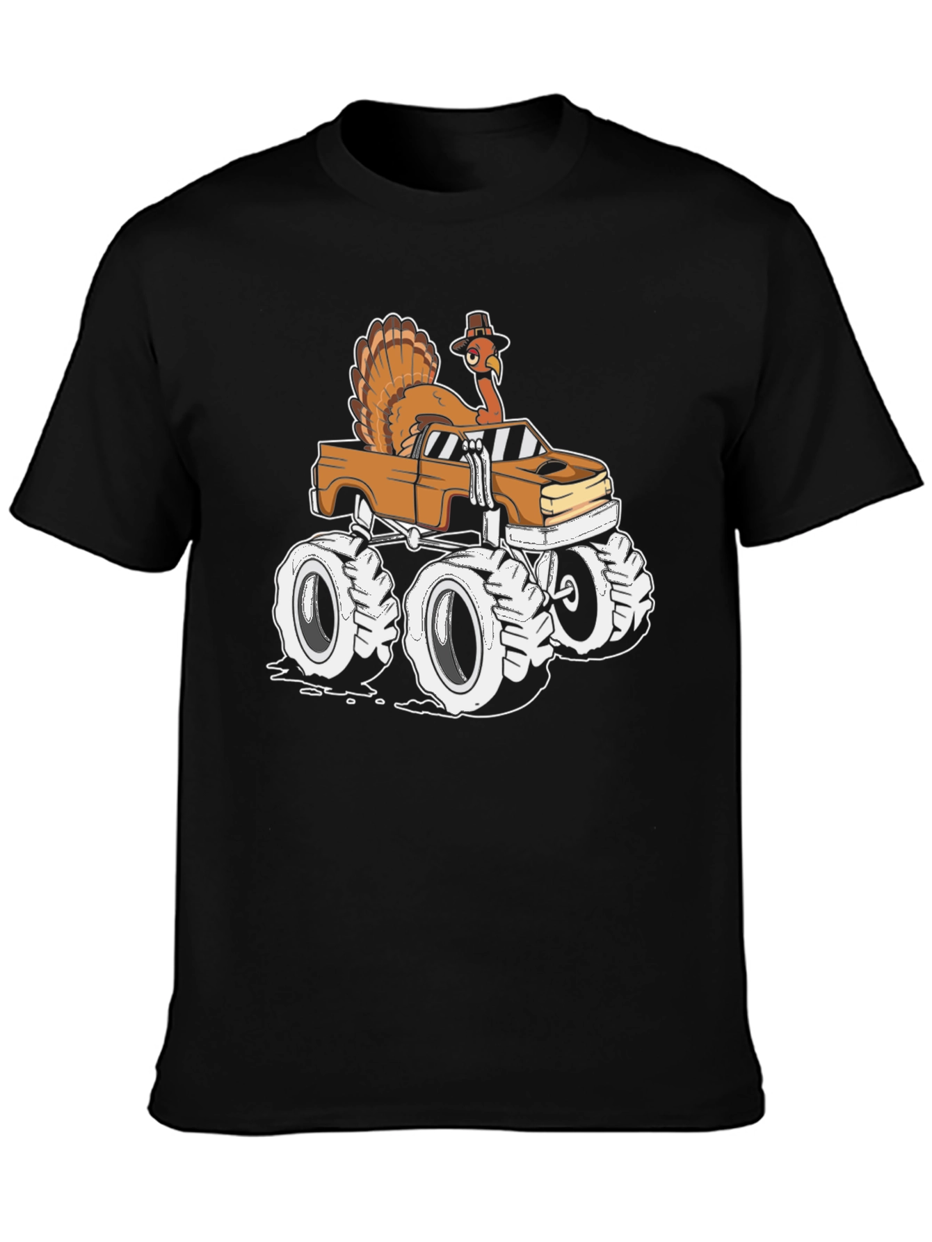 Turkey Monster Truck T-Shirt - Thanksgiving Fun
