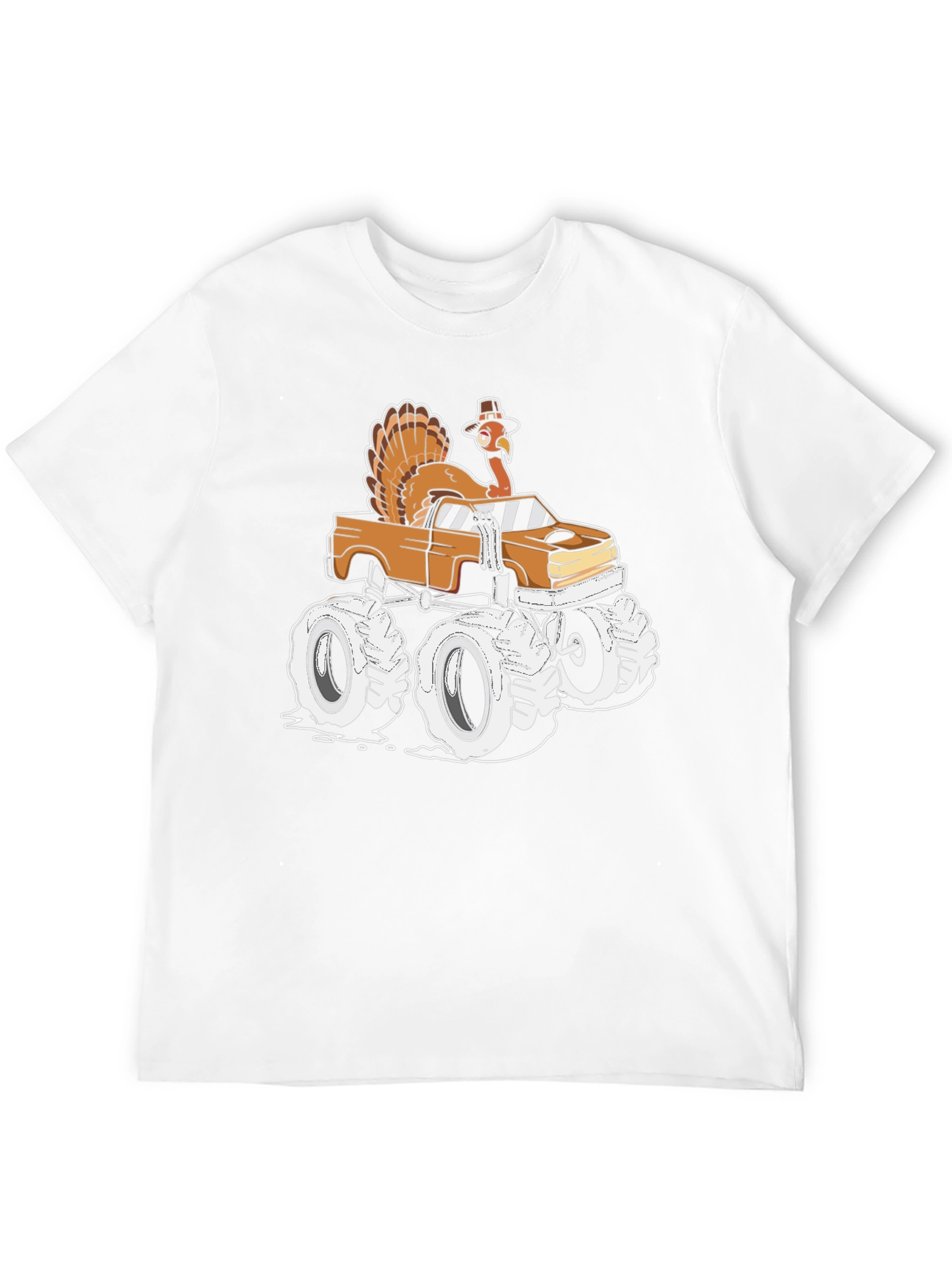 Turkey Monster Truck T-Shirt - Thanksgiving Fun
