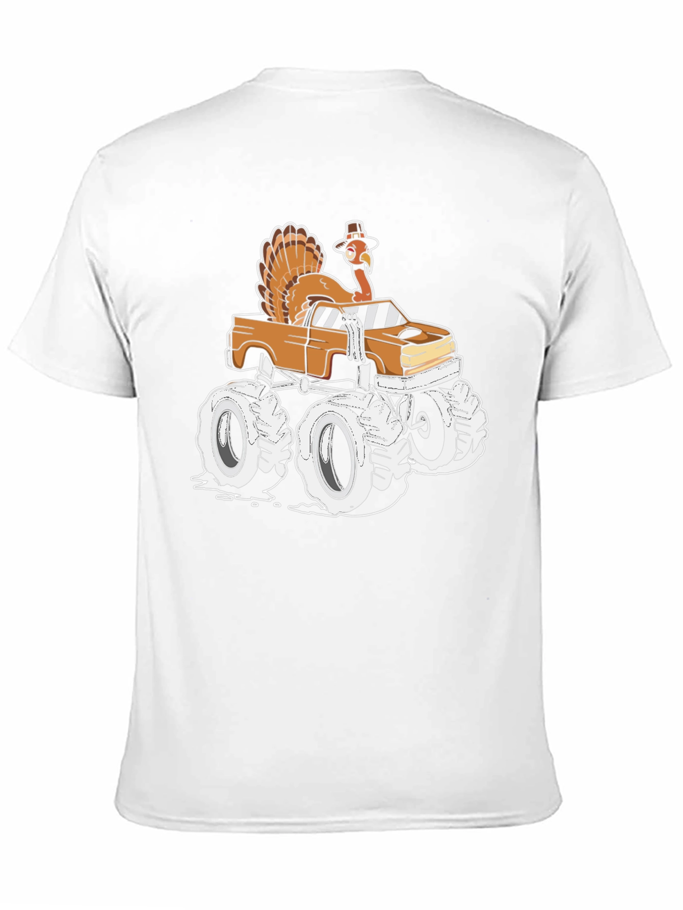 Turkey Monster Truck T-Shirt - Thanksgiving Fun