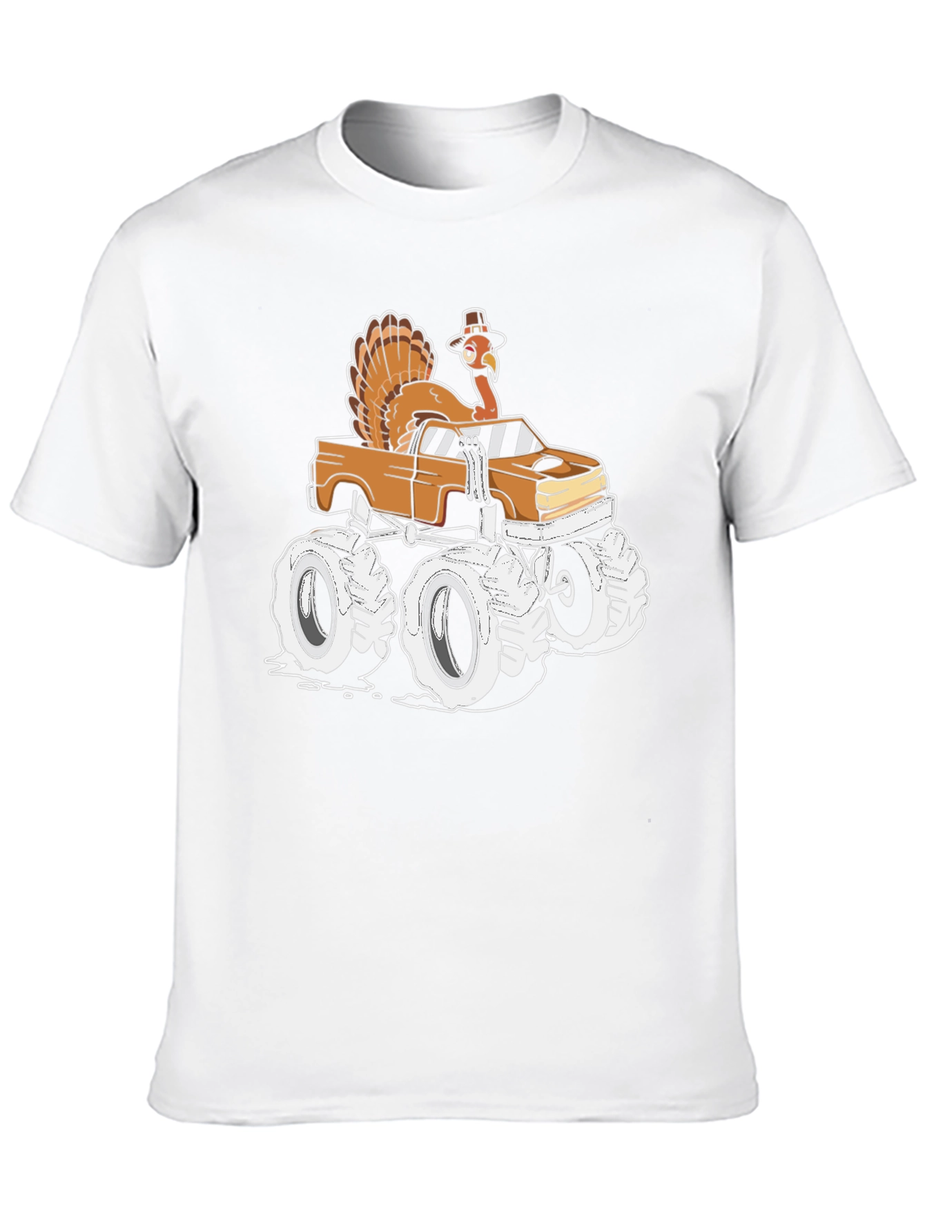 Turkey Monster Truck T-Shirt - Thanksgiving Fun