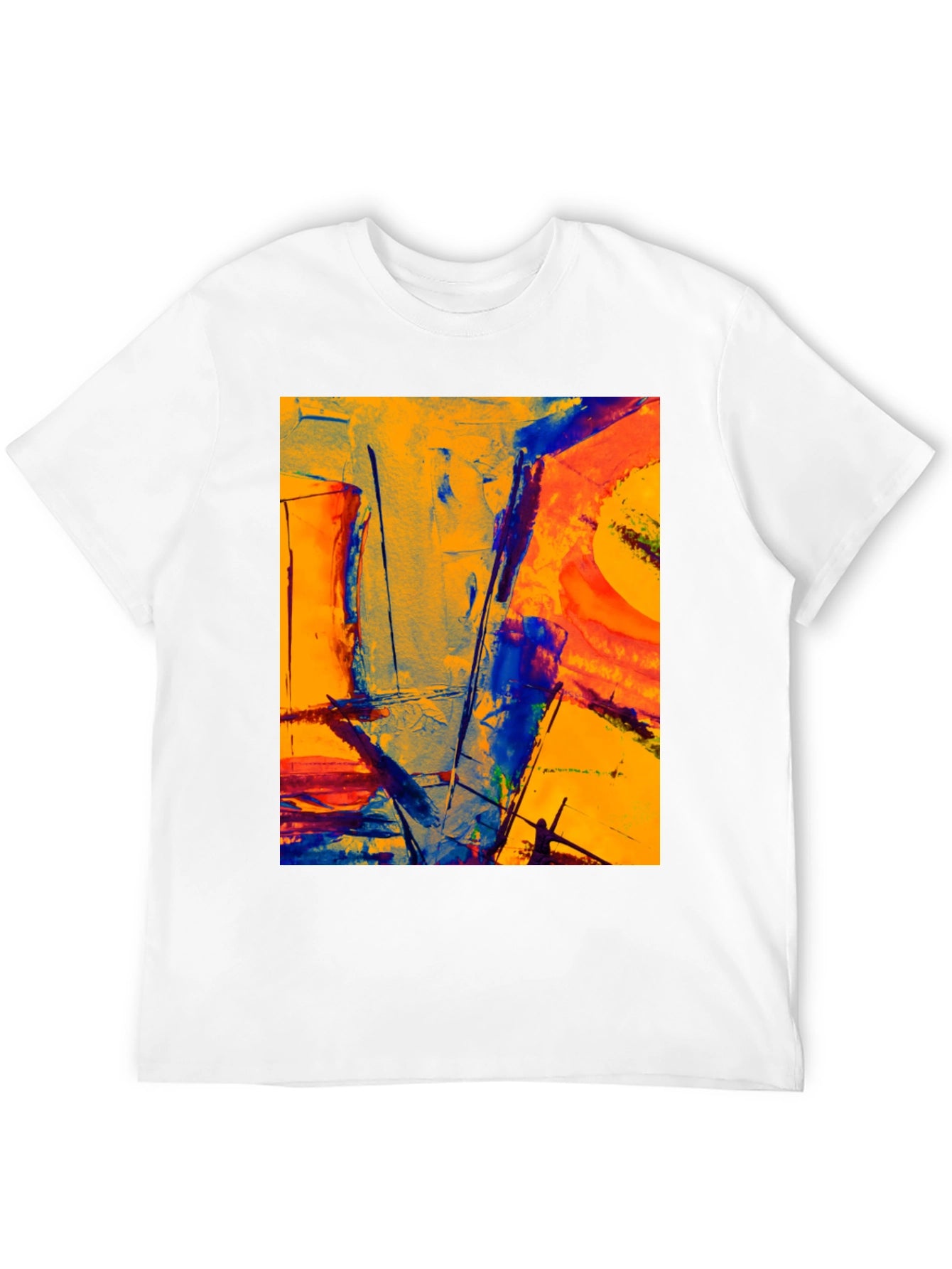 Abstract Art Graphic Tee - Modern Style
