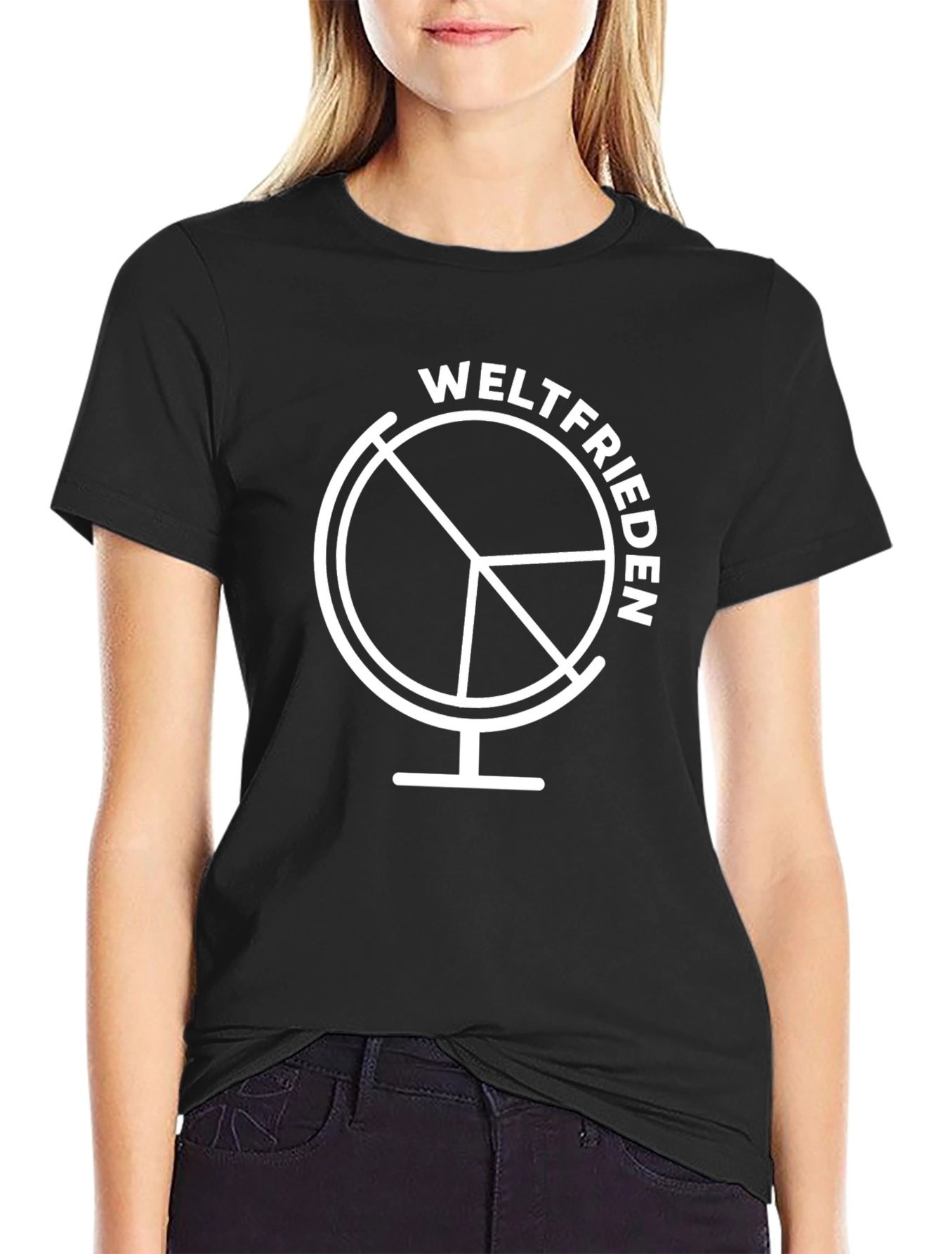 Weltfrieden T-Shirt - World Peace Globe Design