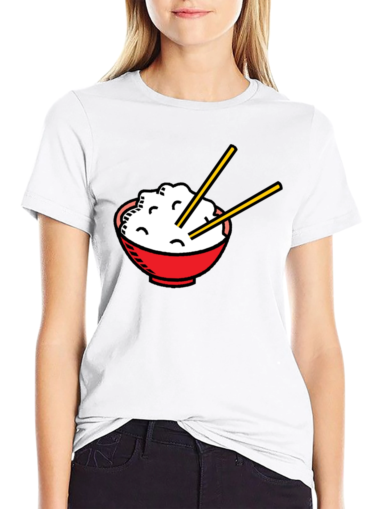 Rice Bowl Graphic T-Shirt - Unisex Asian Food Tee
