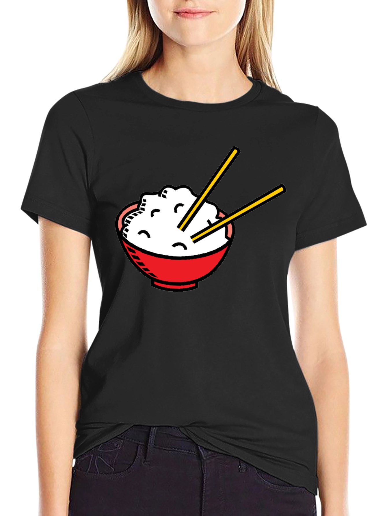 Rice Bowl Graphic T-Shirt - Unisex Asian Food Tee