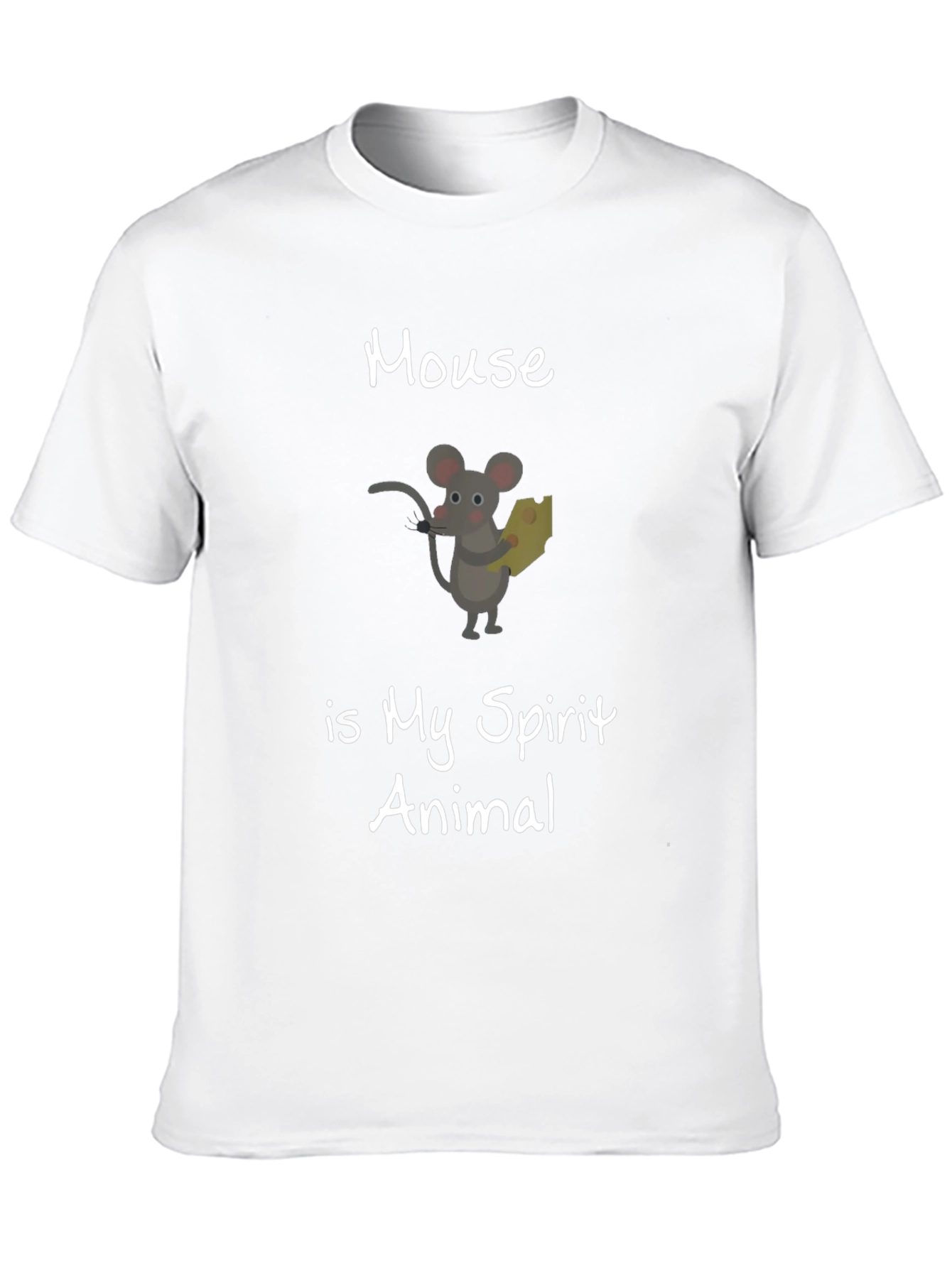 Mouse is My Spirit Animal Black T-Shirt