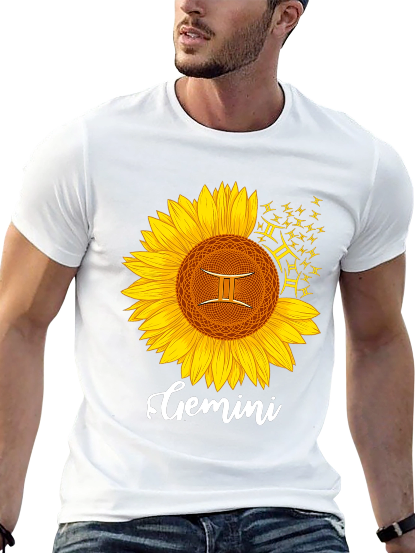 Gemini Sunflower Graphic Tee
