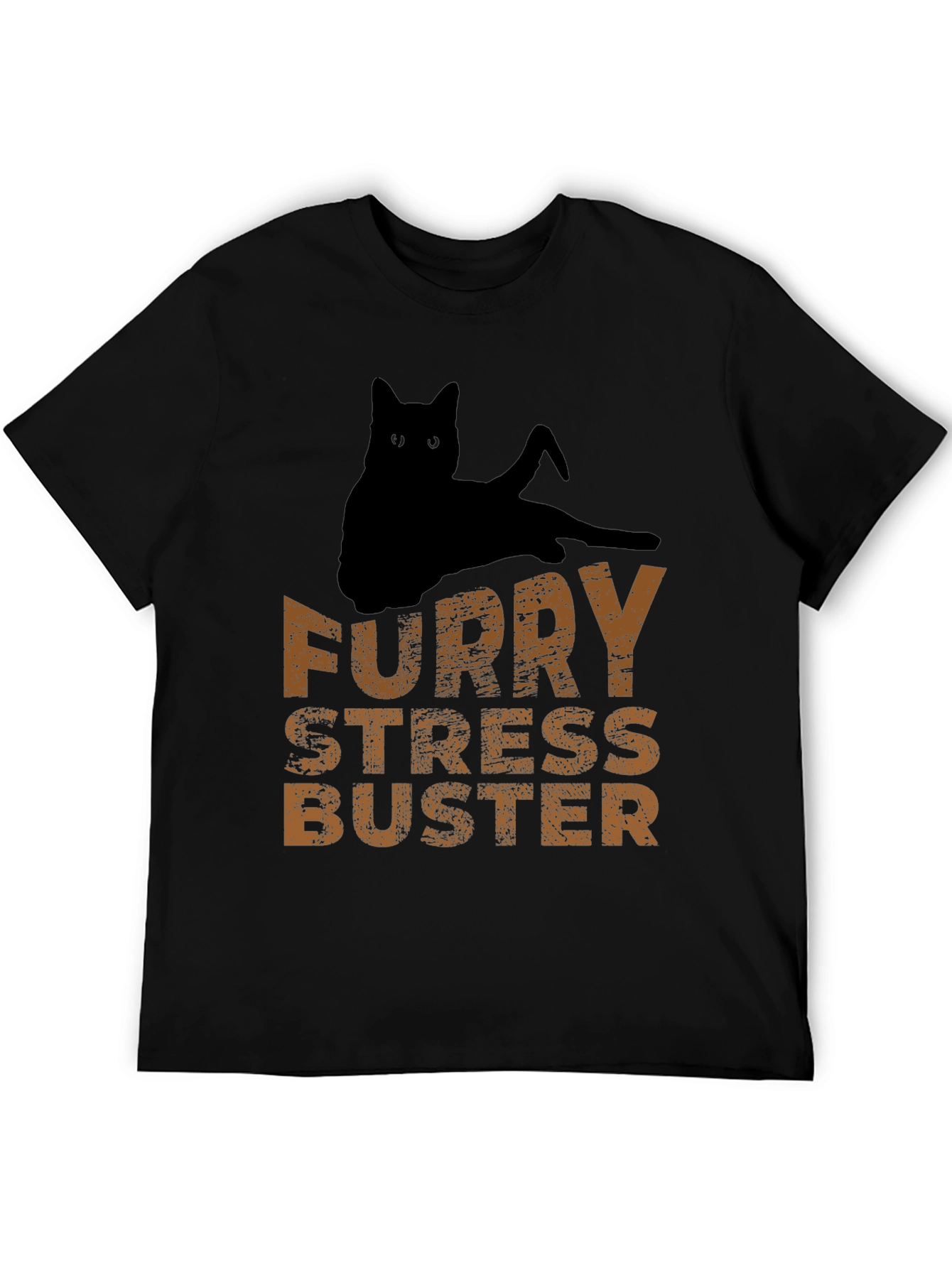 Furry Stress Buster Graphic Tee - Cat Lovers T-Shirt