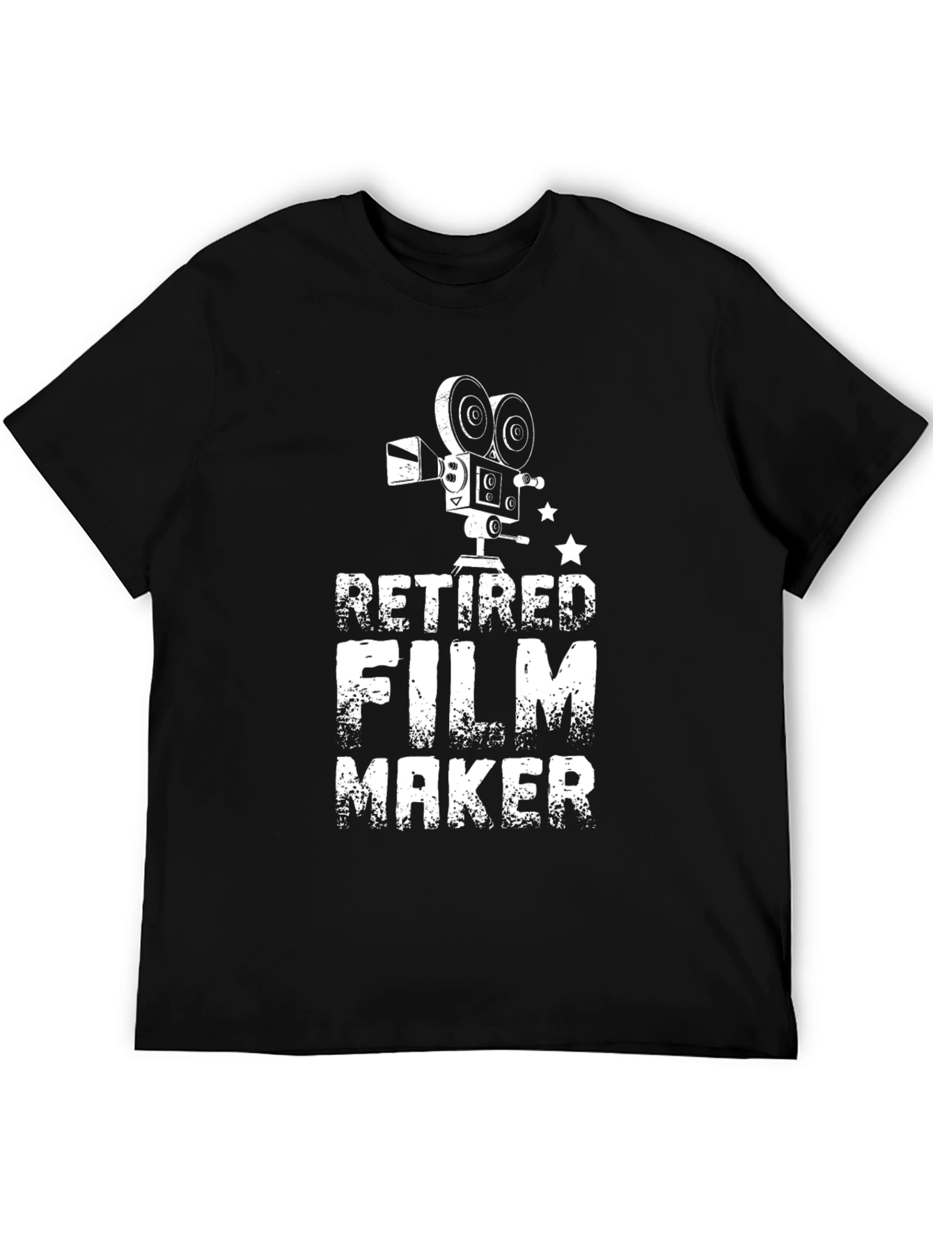 Retired Filmmaker T-Shirt - Black Graphic Tee