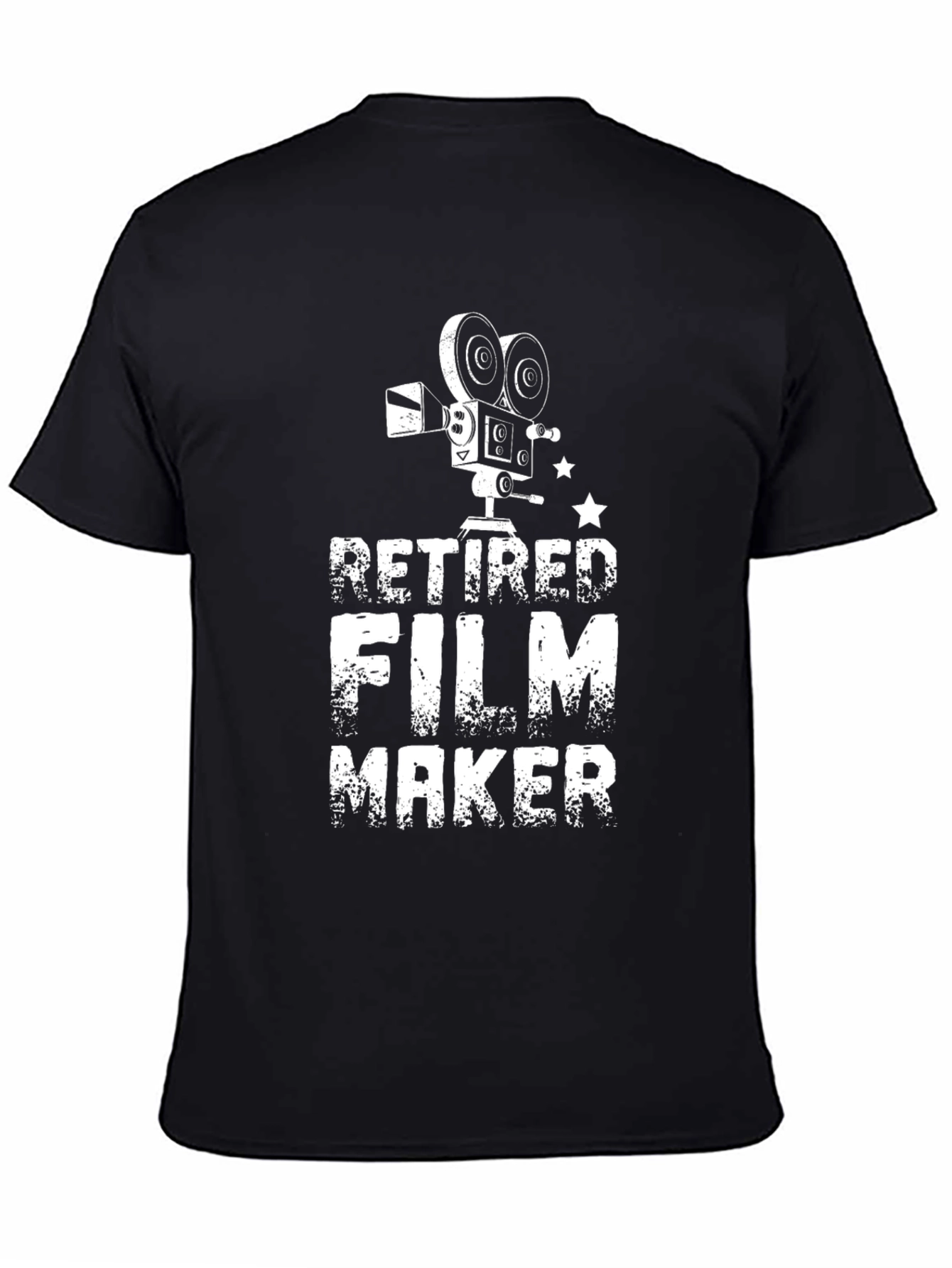 Retired Filmmaker T-Shirt - Black Graphic Tee