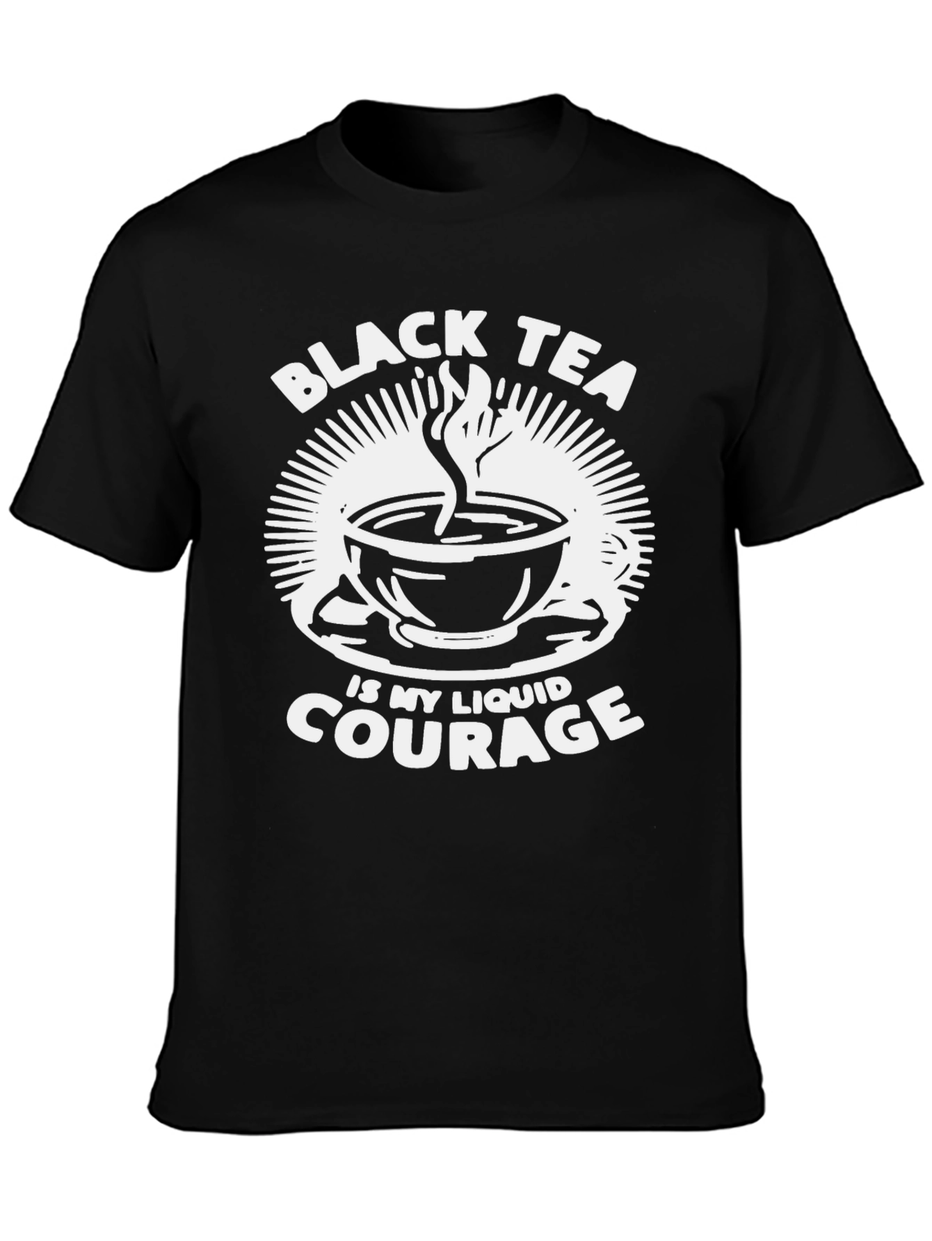 Black Tea Liquid Courage Graphic T-Shirt
