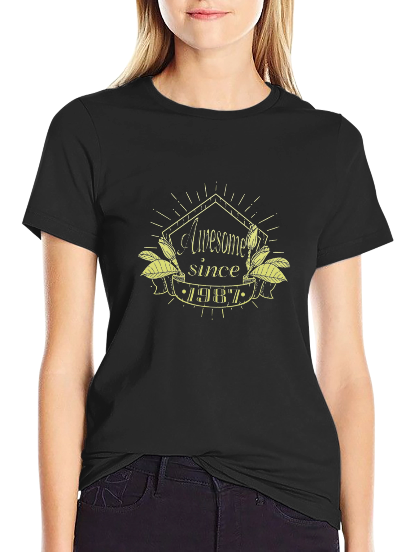 Awesome Since 1987 Black T-Shirt