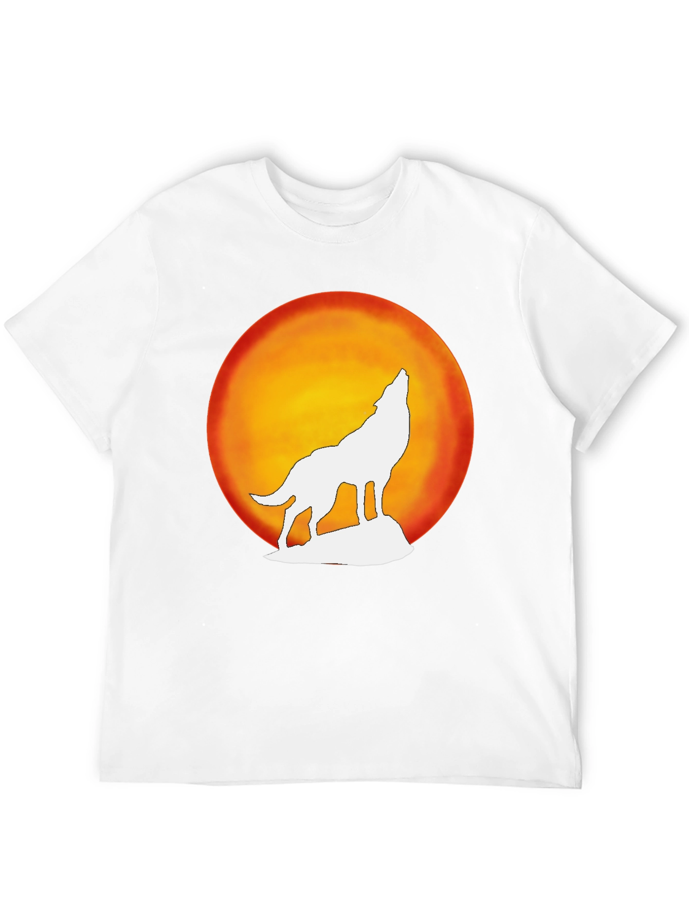 Wolf Howling Moon Graphic Tee