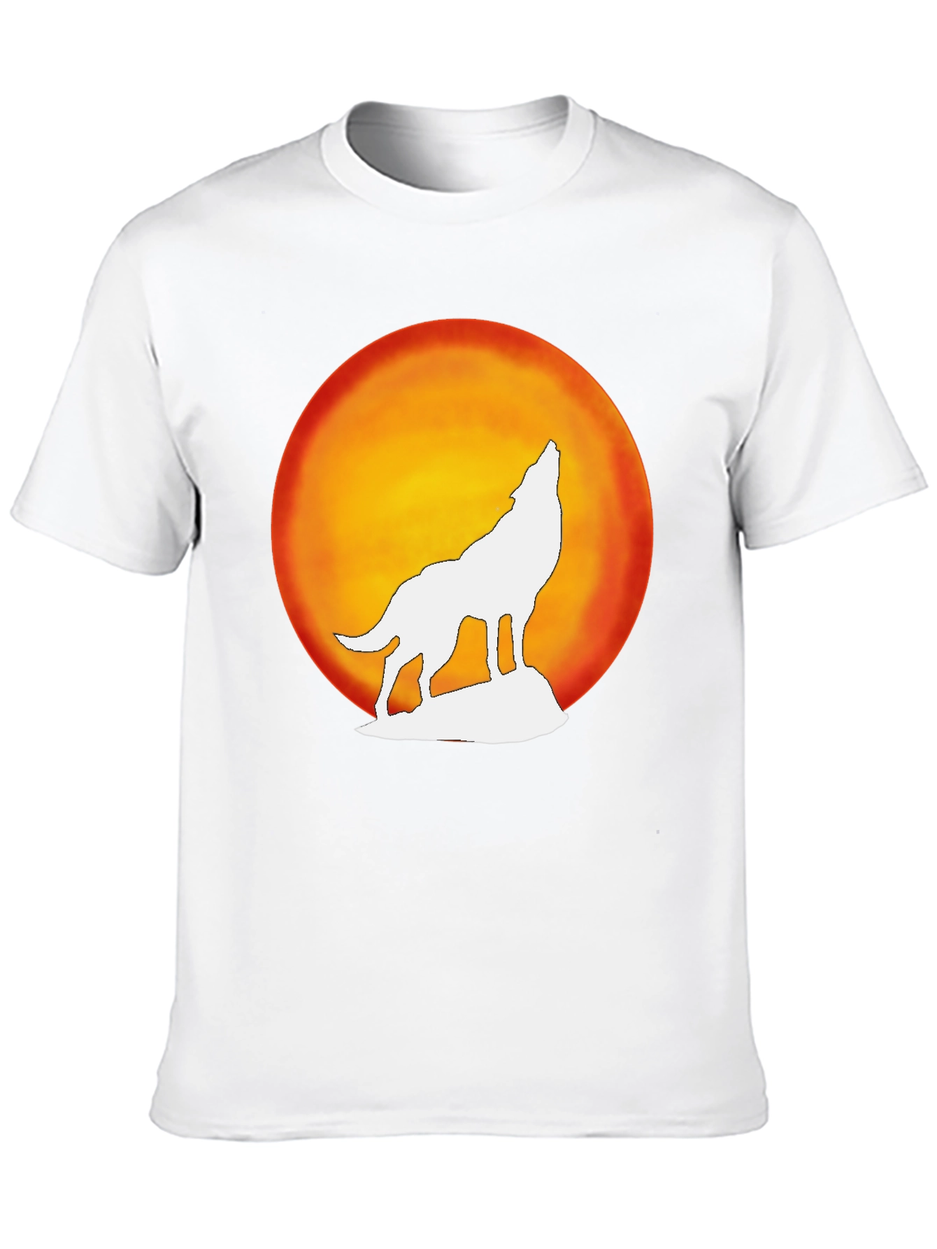 Wolf Howling Moon Graphic Tee