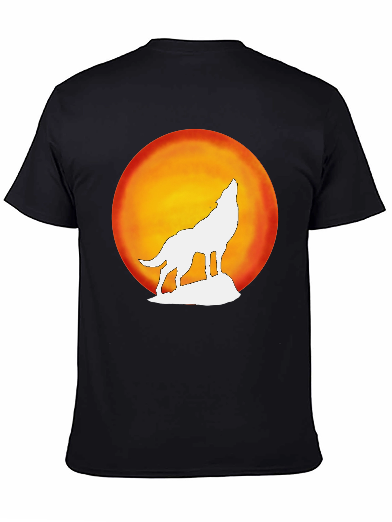 Wolf Howling Moon Graphic Tee
