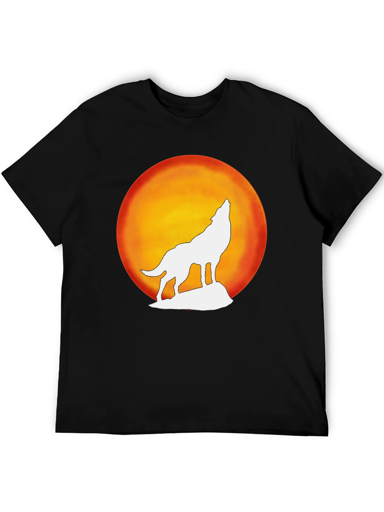 Wolf Howling Moon Graphic Tee