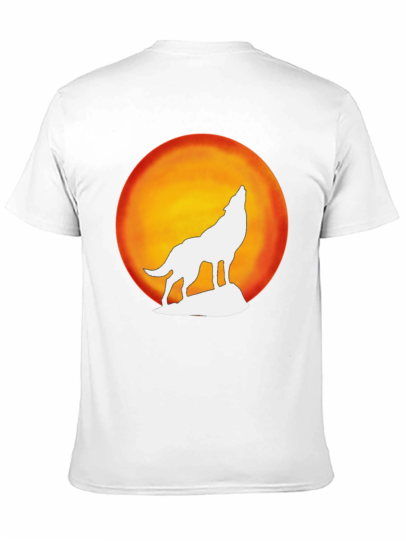 Wolf Howling Moon Graphic Tee