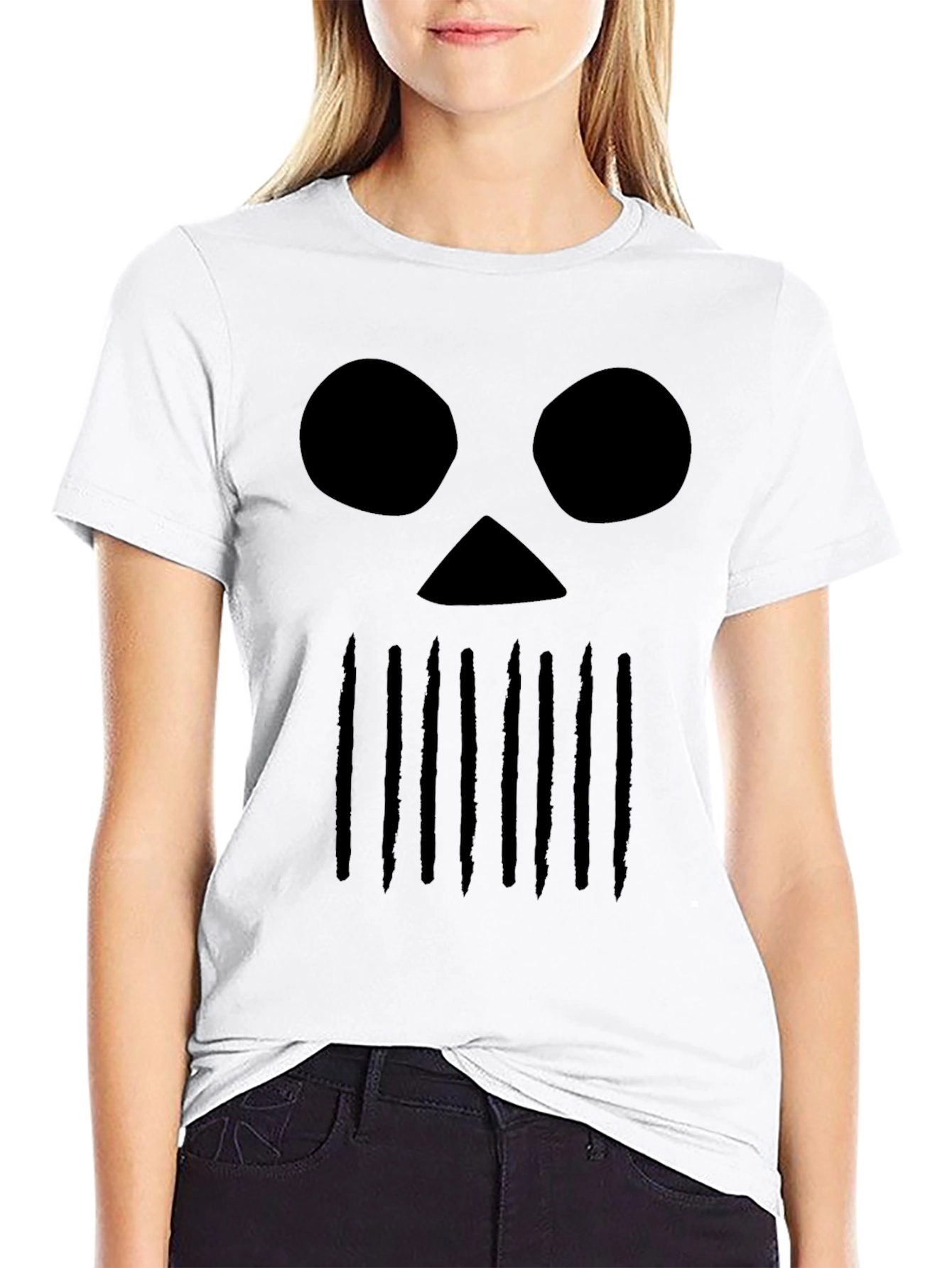 Black Skull Graphic T-Shirt - Edgy Streetwear