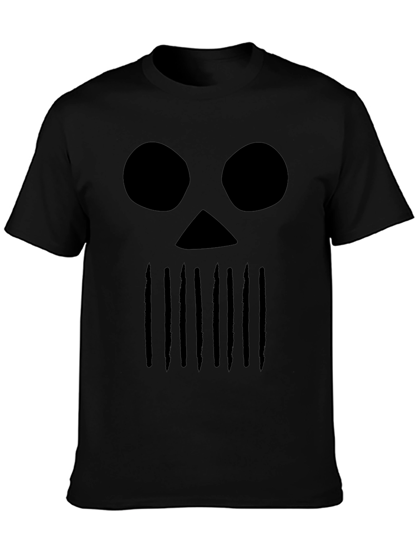 Black Skull Graphic T-Shirt - Edgy Streetwear