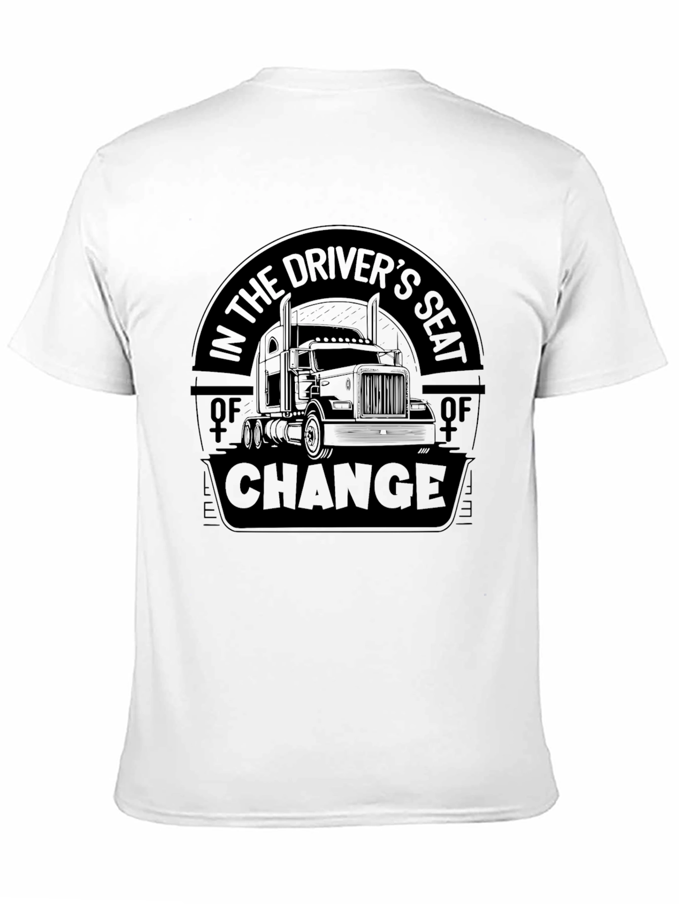 Drivers Seat of Change Black T-Shirt