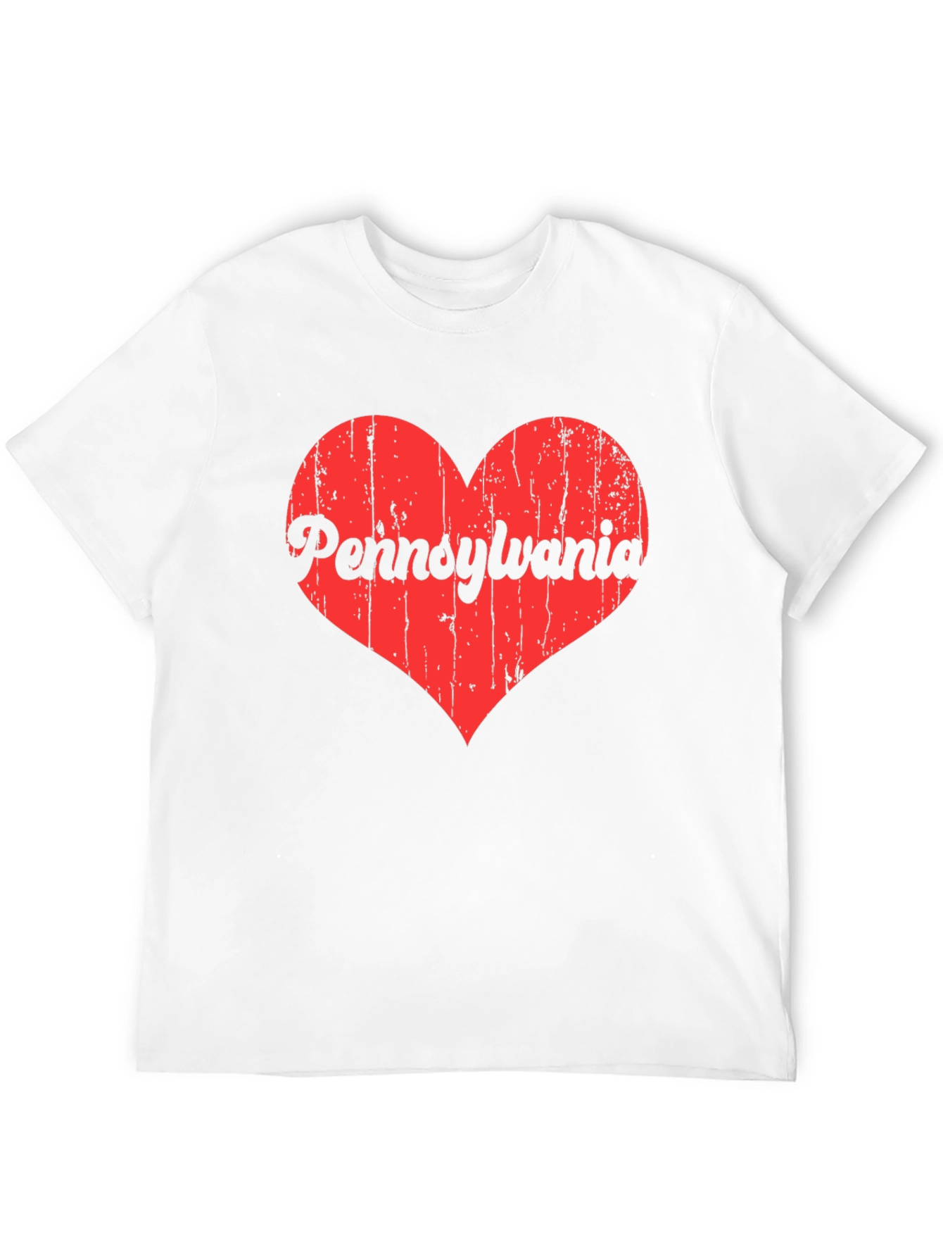 Pennsylvania Love Heart Graphic T-Shirt
