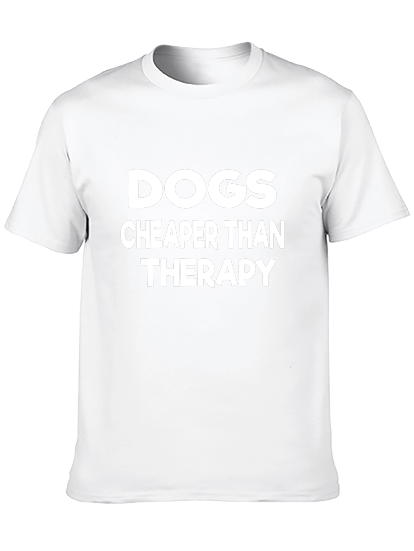 Dogs Cheaper Than Therapy Black Graphic Tee