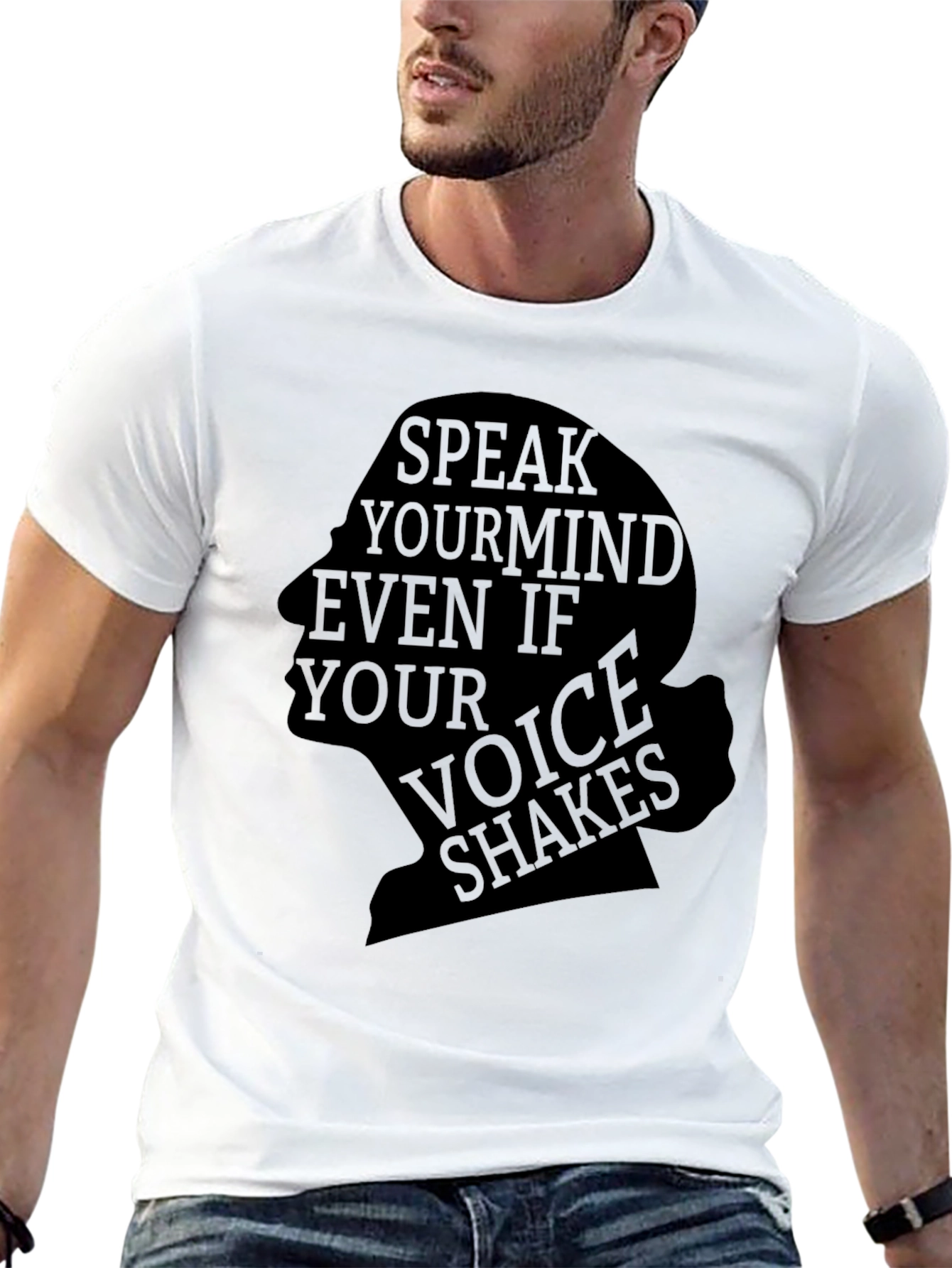 Speak Your Mind Black Graphic Tee