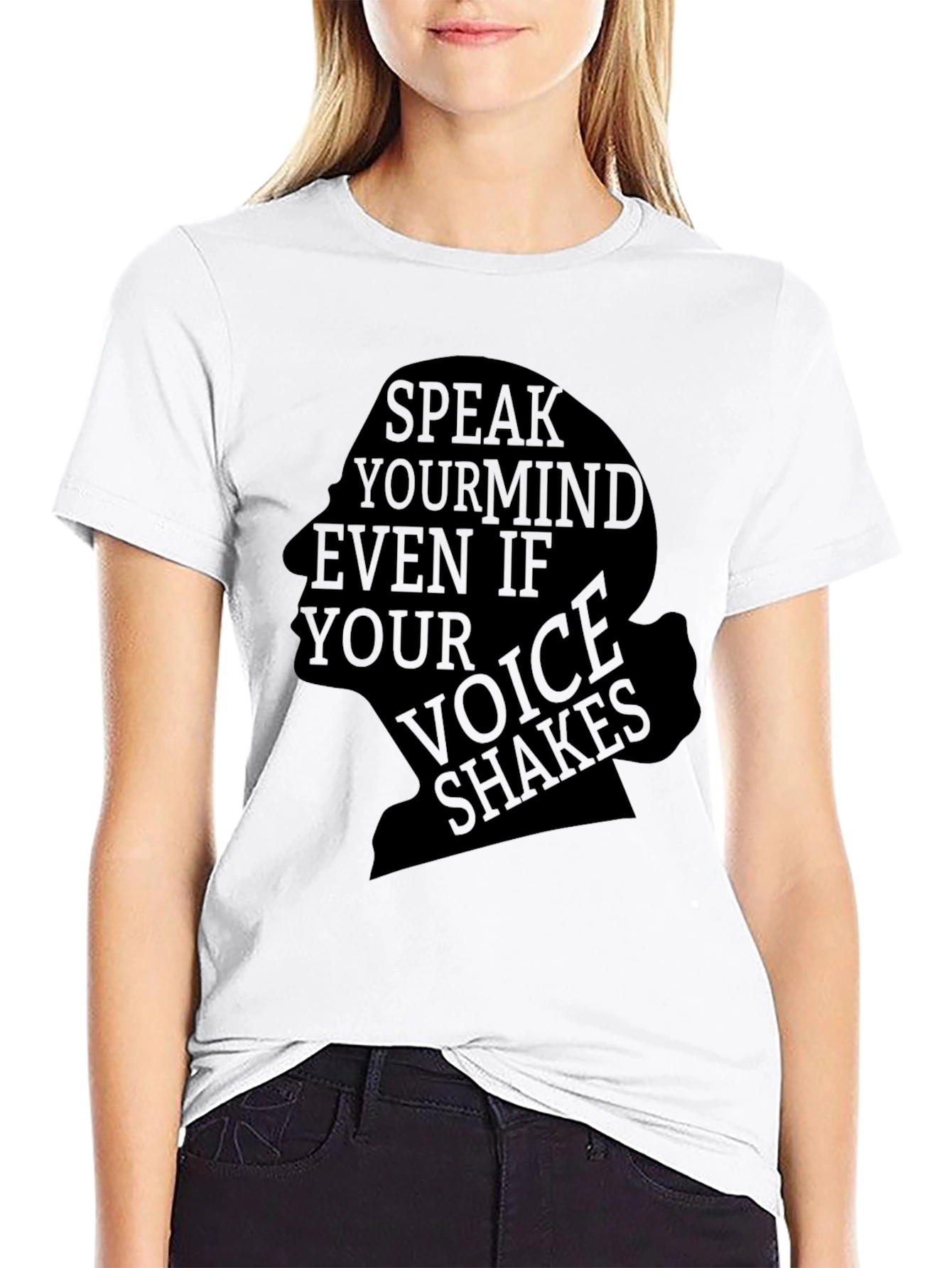 Speak Your Mind Black Graphic Tee