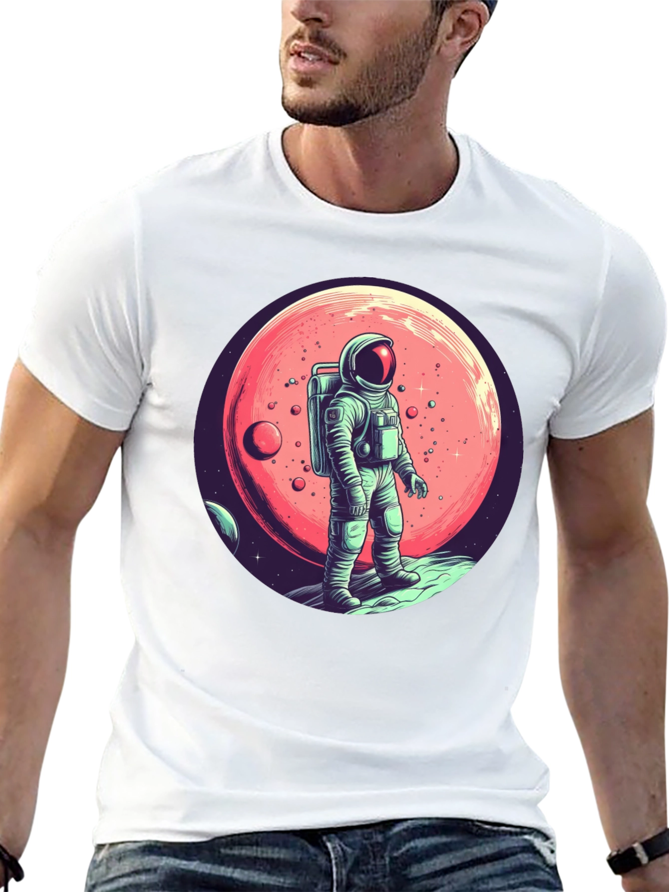 Astronaut Graphic Tee - Space Adventure Shirt