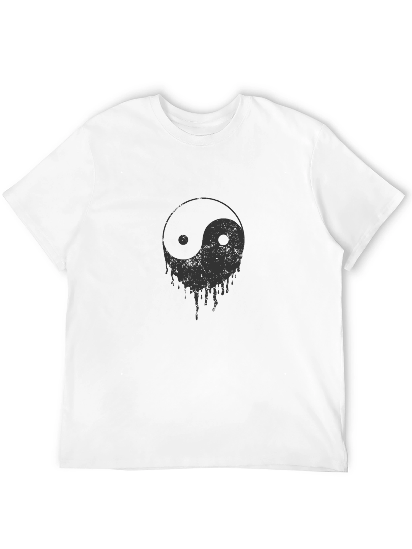 Yin Yang Drip Graphic Tee - Cool Casual Style