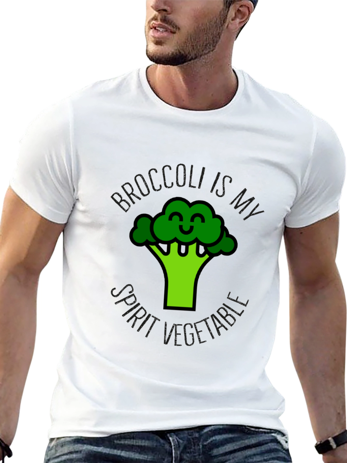 Broccoli is My Spirit Vegetable Graphic Tee