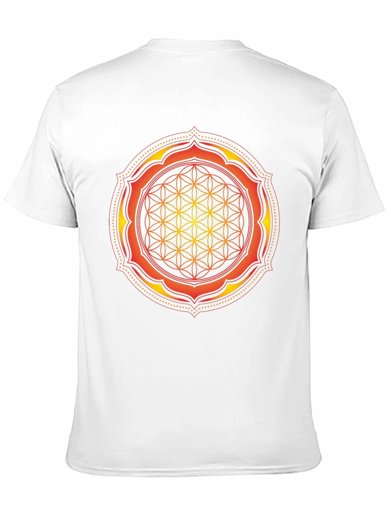 Sacred Geometry Mandala Graphic Tee - Black